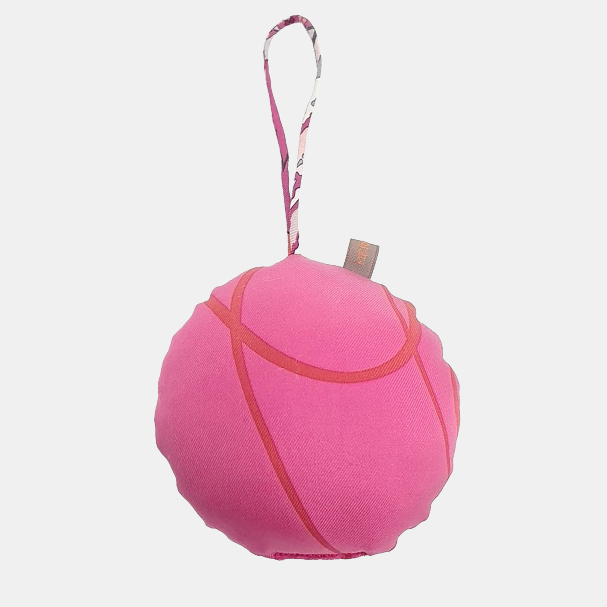 

Hermes Petit Hache Silk Bag Charm, Pink