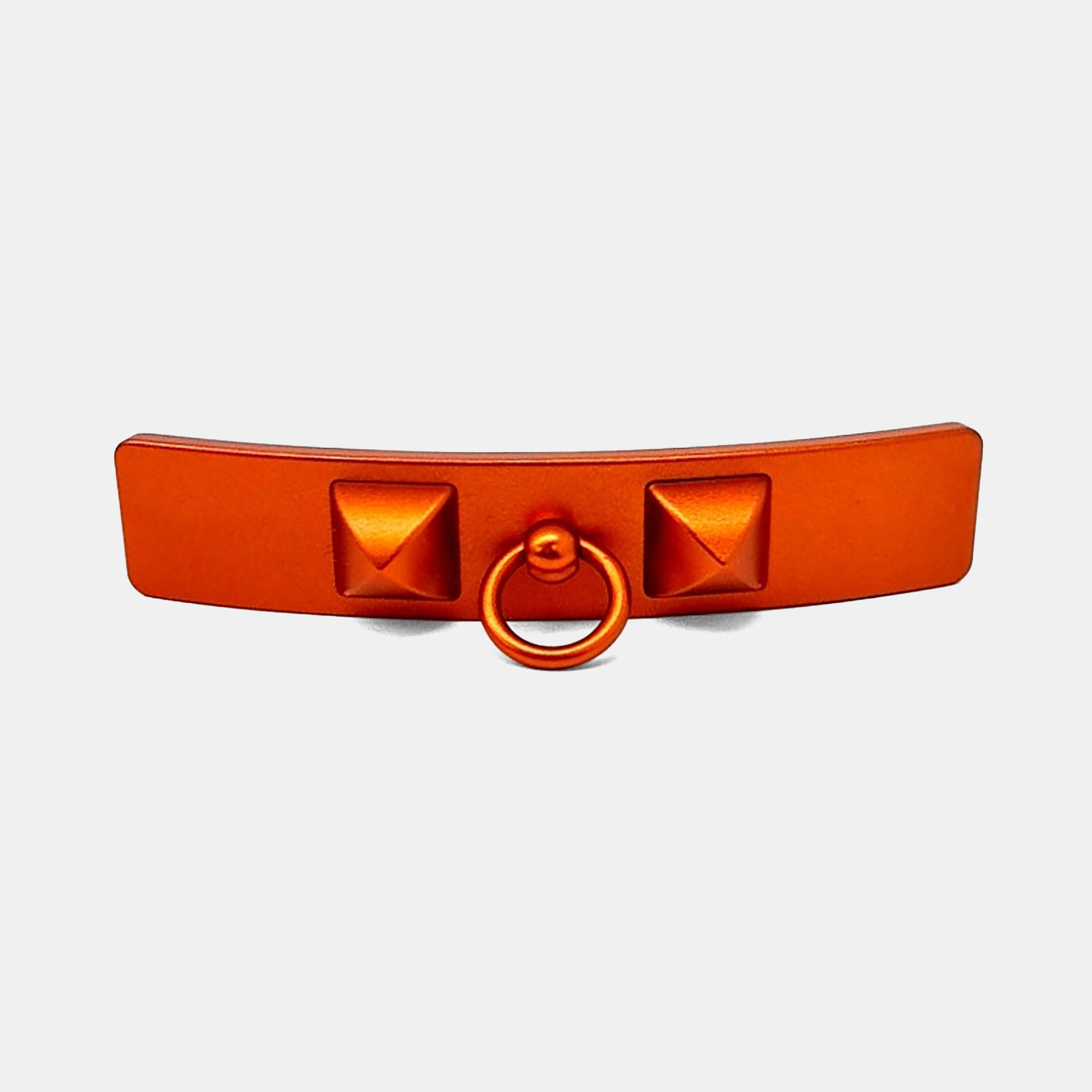 

Hermes Silver tone Orange Hairpin