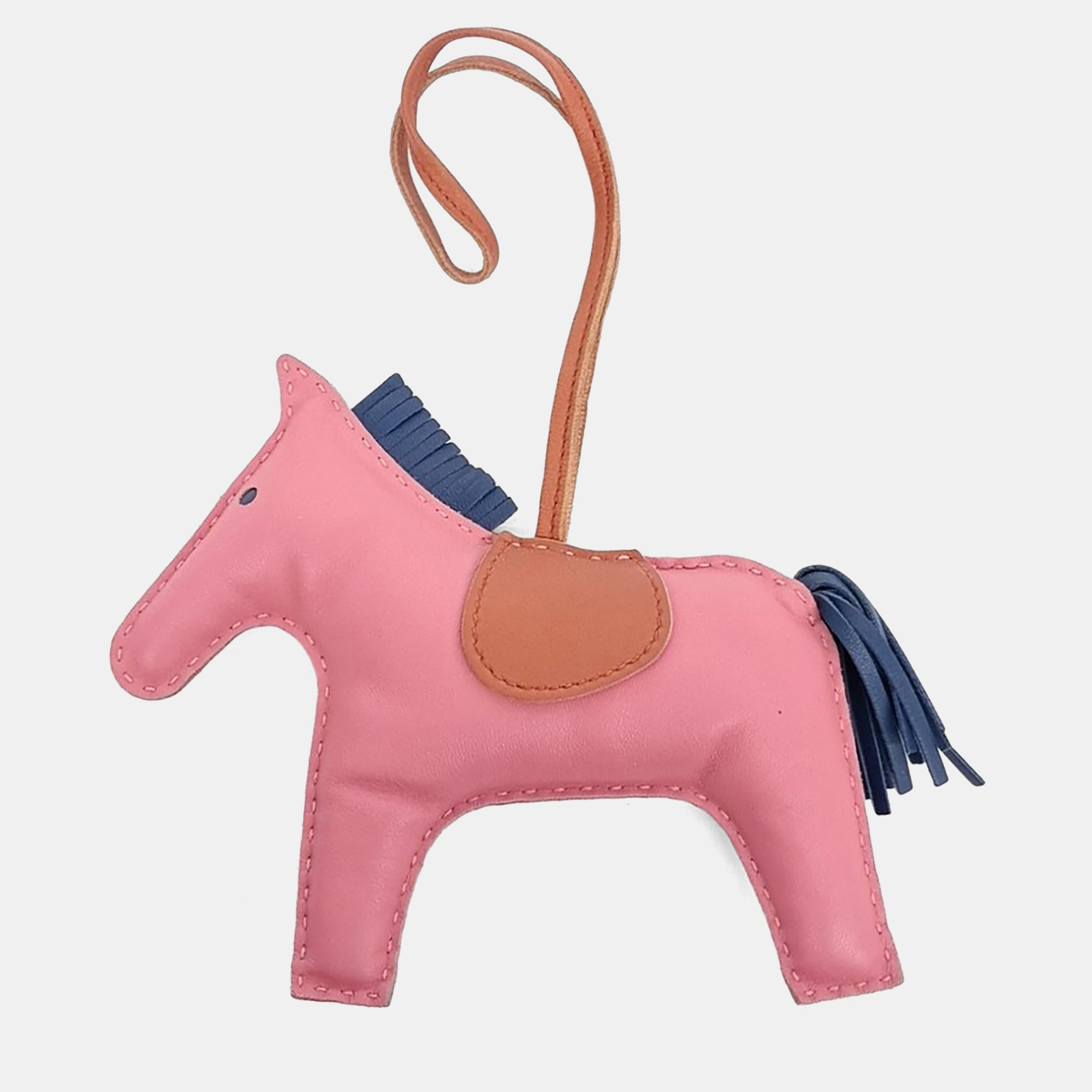 

Hermes Pink Leather Rodeo Bag Large