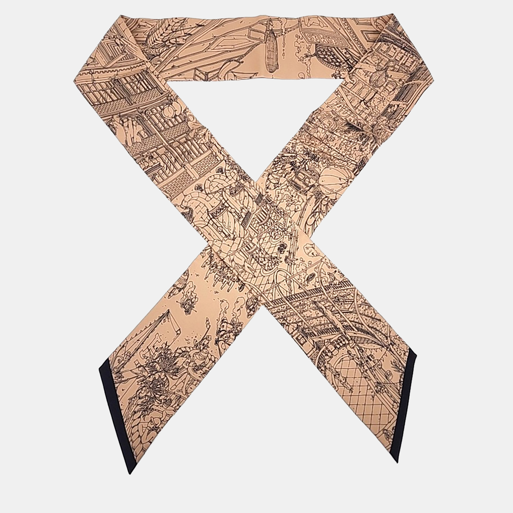 

Hermes Maxi Twilly Slim, Brown