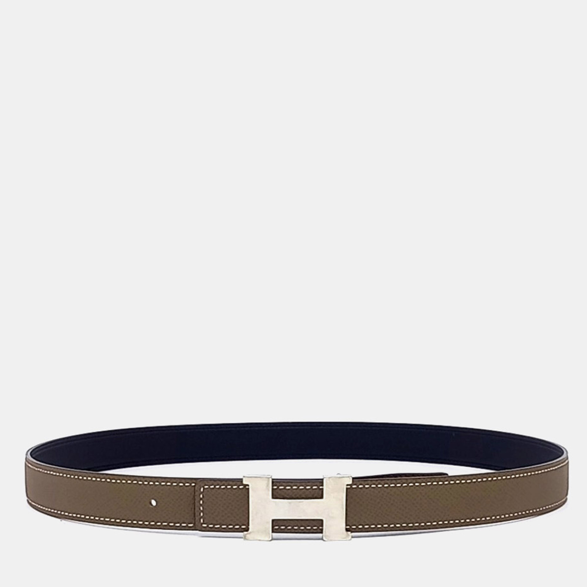 

Hermes Leather Brown Reversible Belt