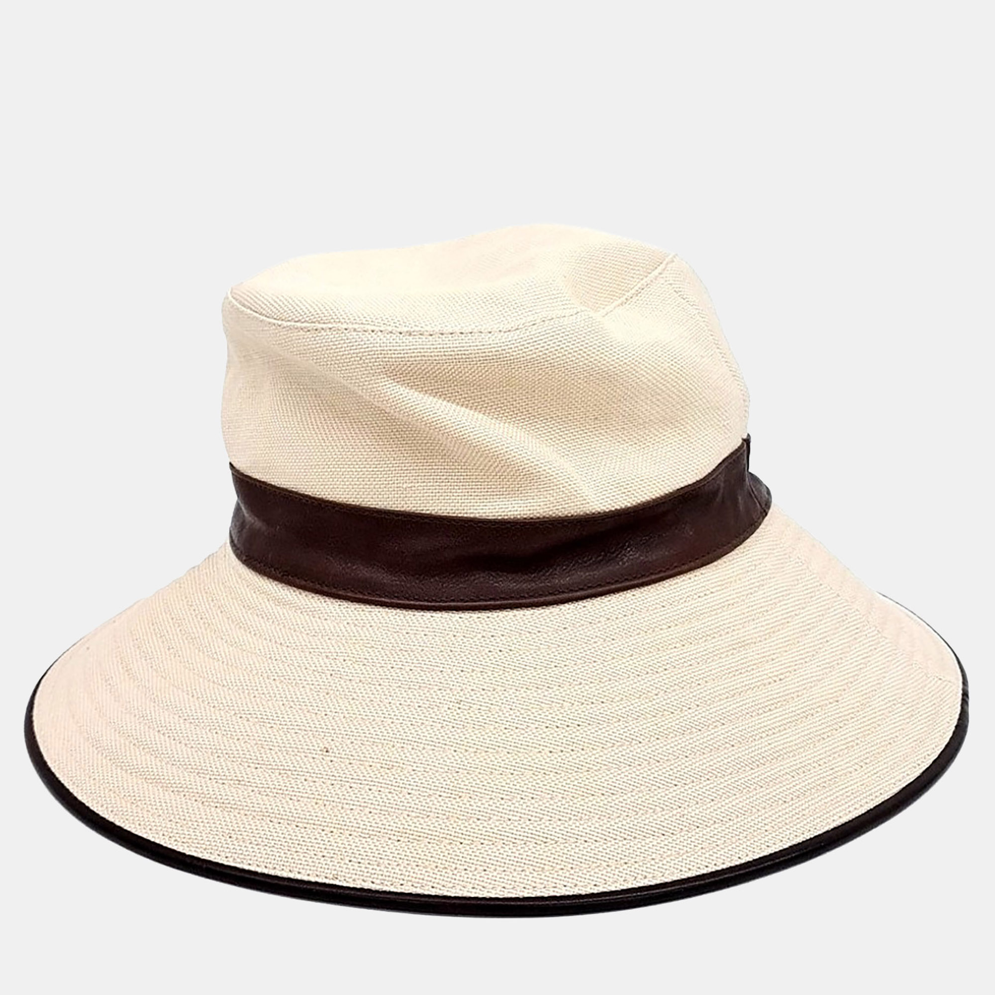 

Hermes Beige Linen Hat