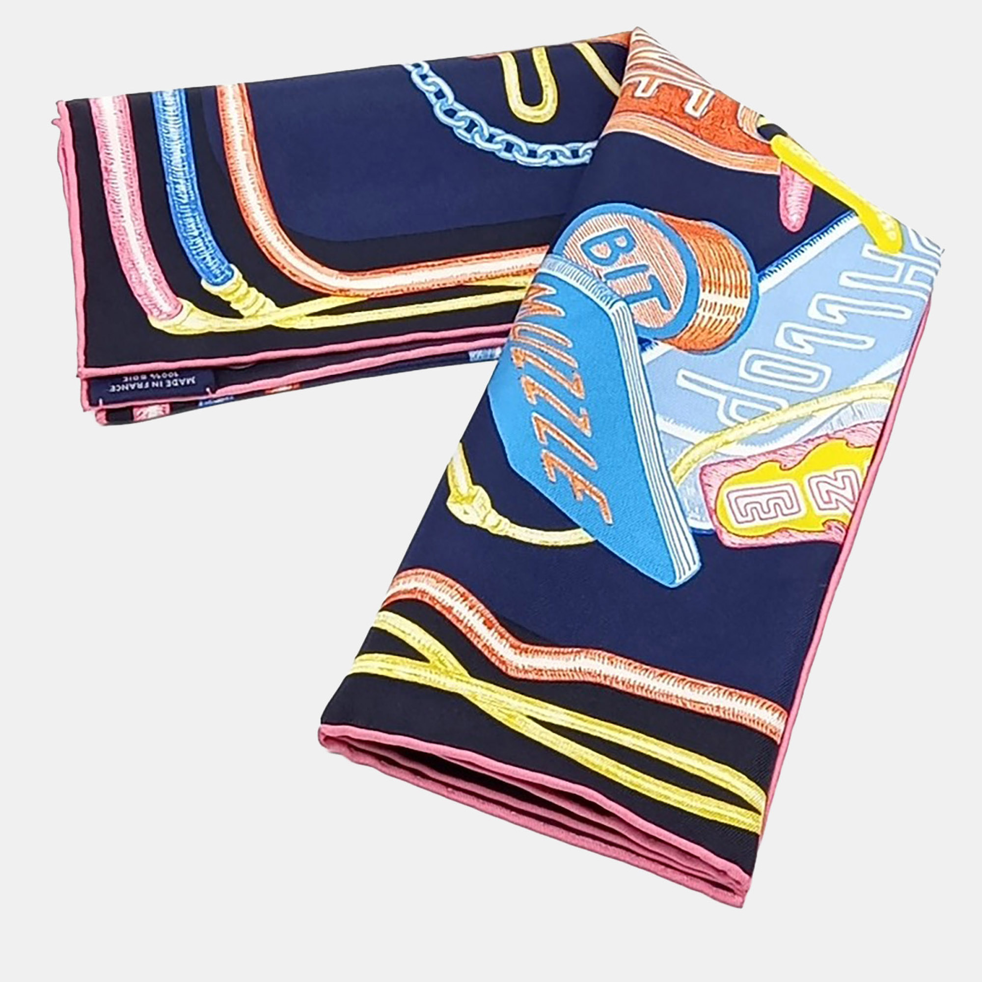 

Hermes Multicolor Silk Scarf