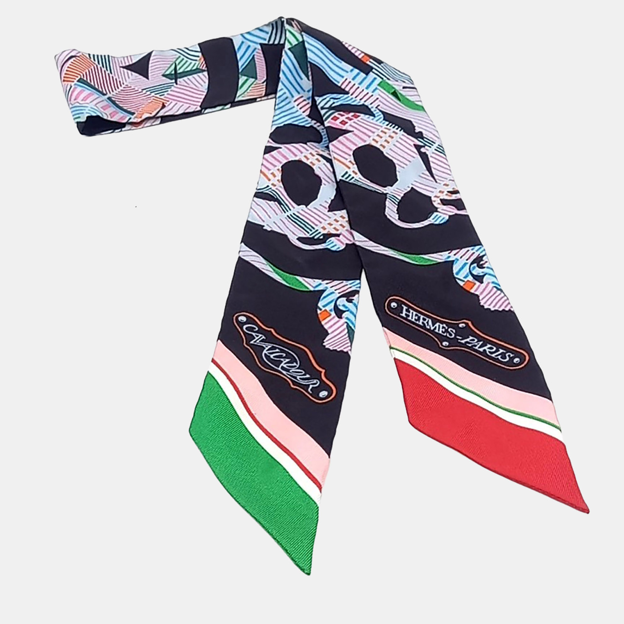 

Hermes silk multicolor twilly scarf