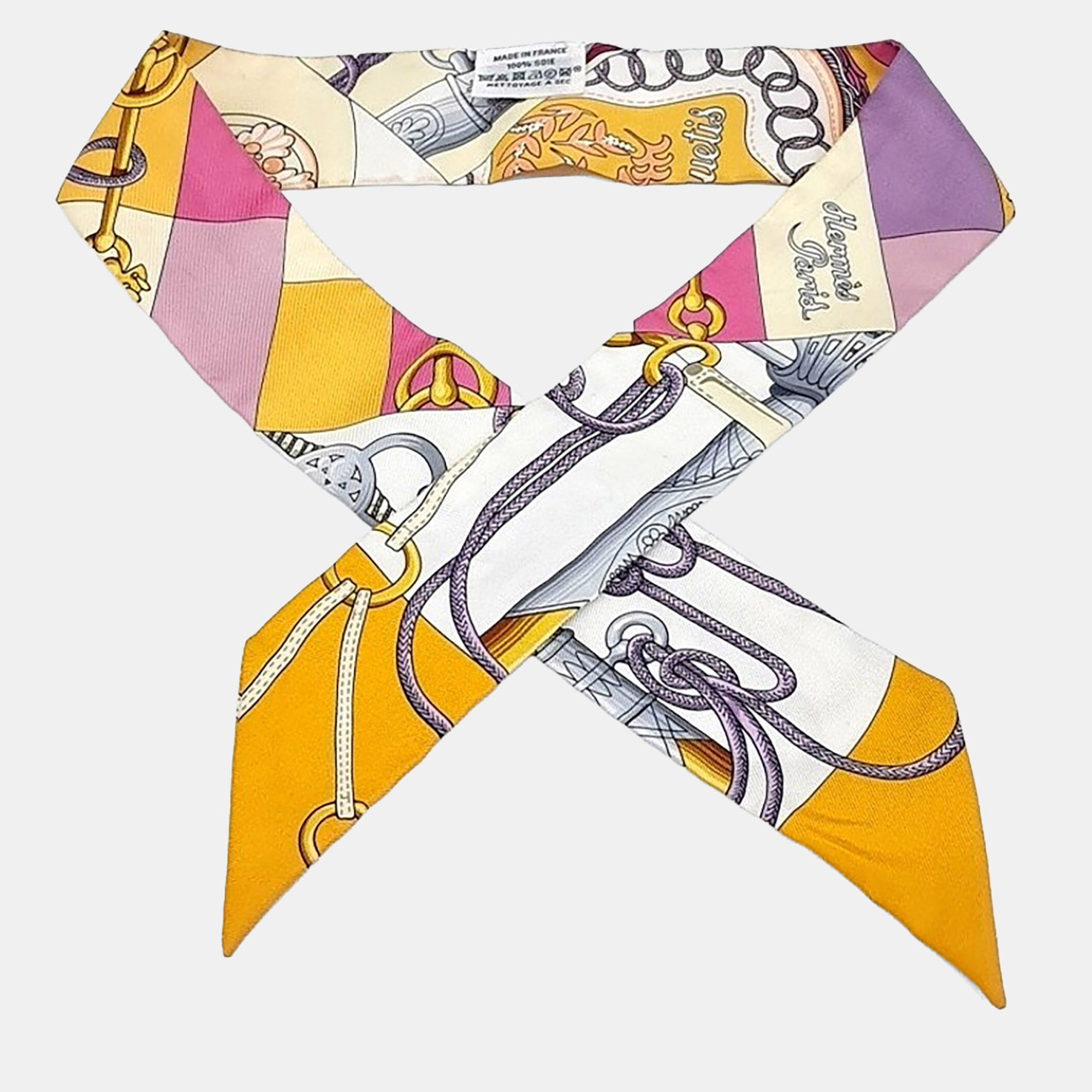 

Hermes silk multicolor twilly scarf
