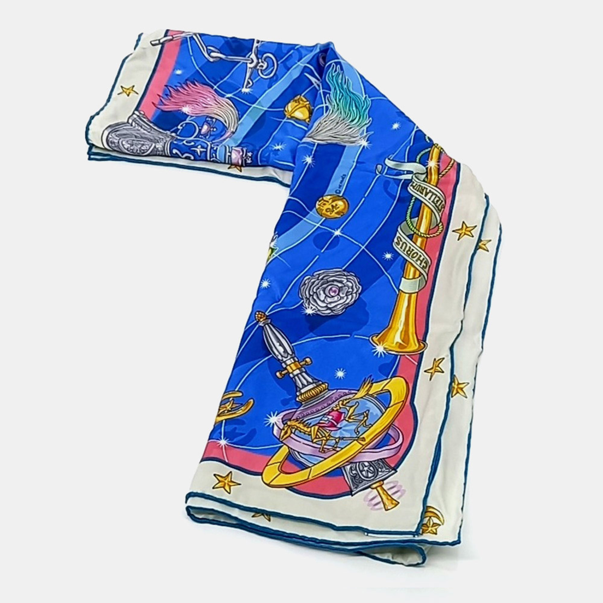 

Hermes Multicolor Chorus Stellarum Silk Scarf