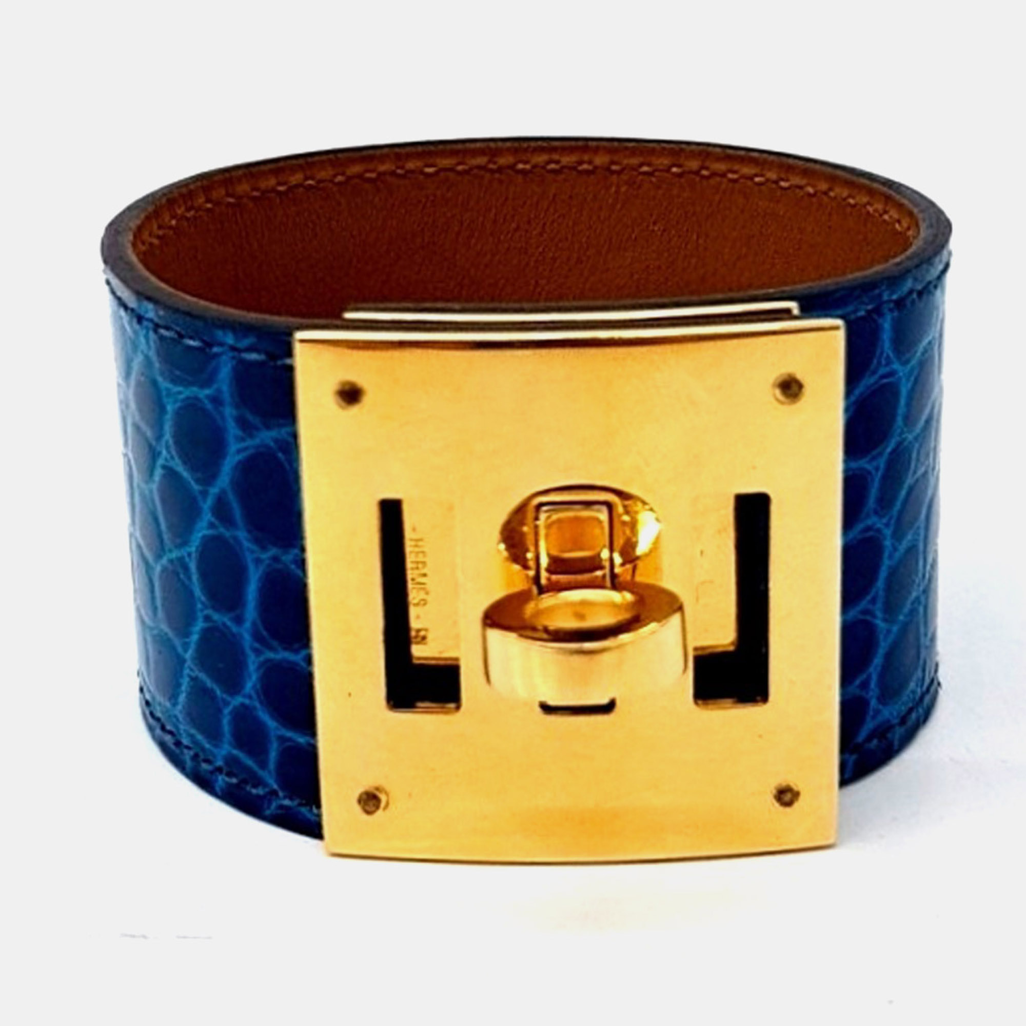 

Hermes Alligator Crocodile Kelly Dog (R), Multicolor