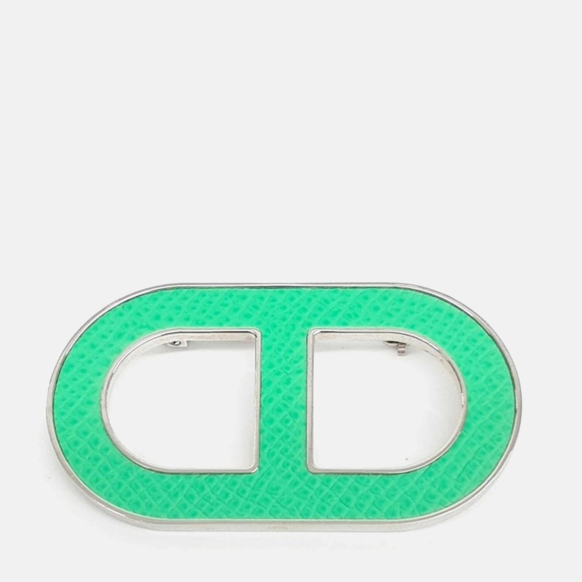 

Hermes Chandal Brooch, Green