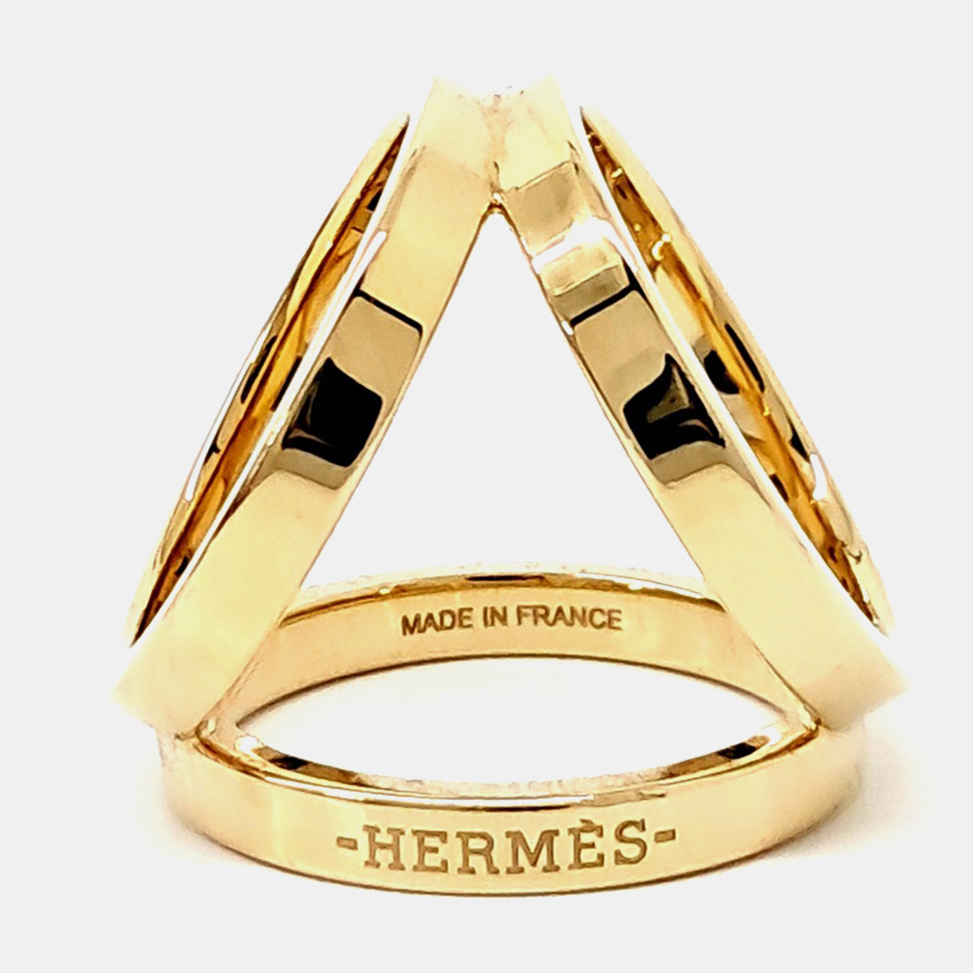 

Hermes Gold Scarf Ring
