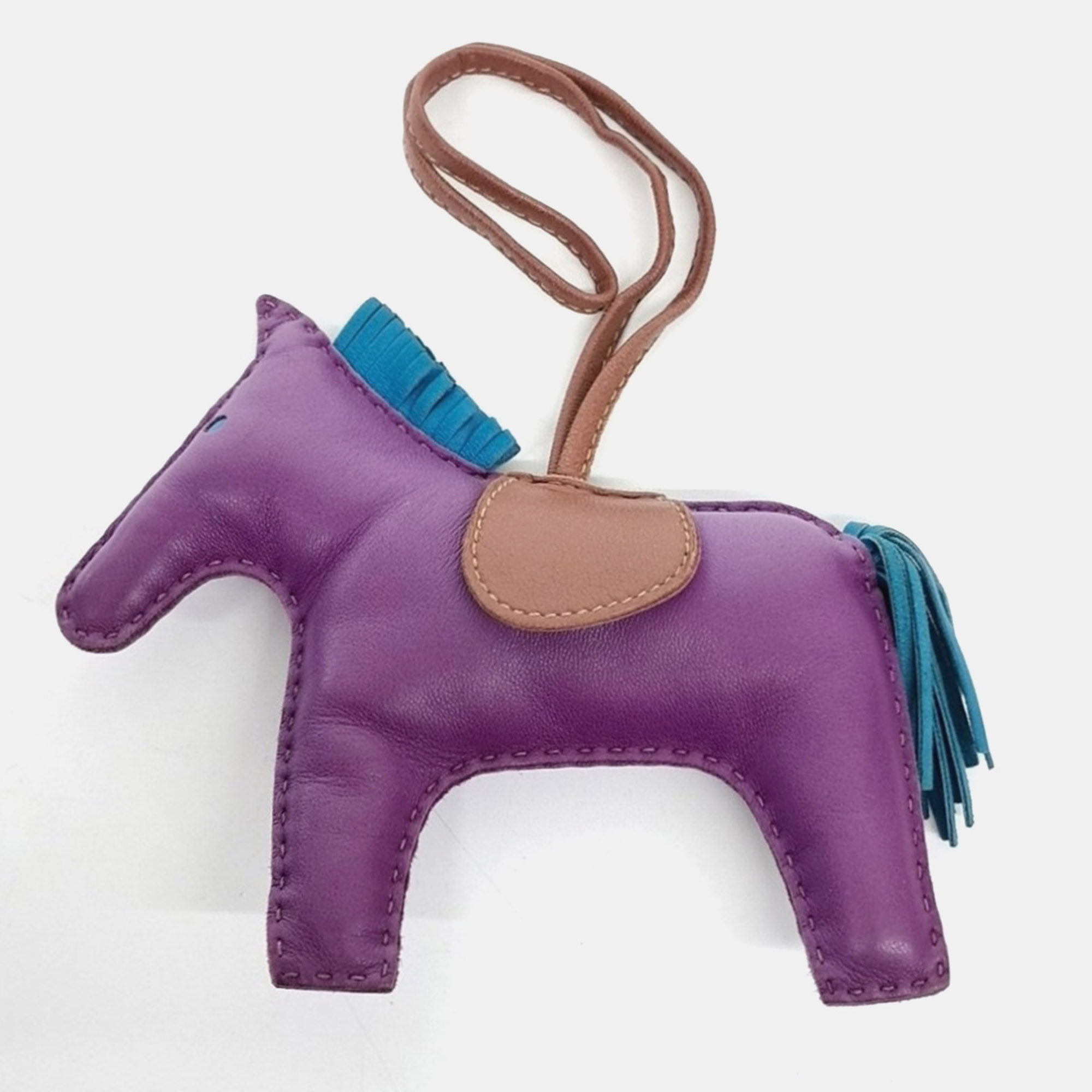 

Hermes Rodeo Pink Leather Large Bag Charm