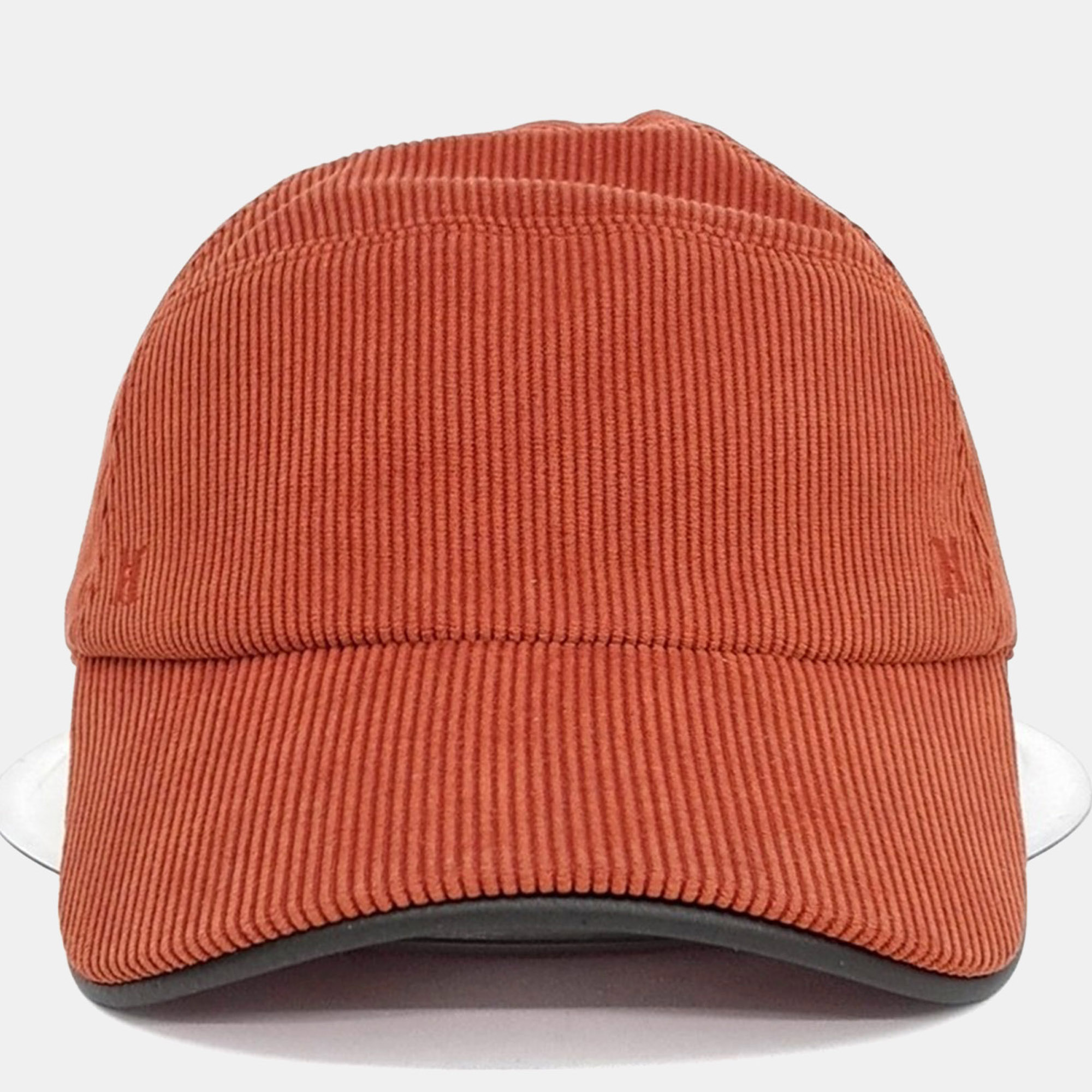 

Hermes Orange Corduroy Cap