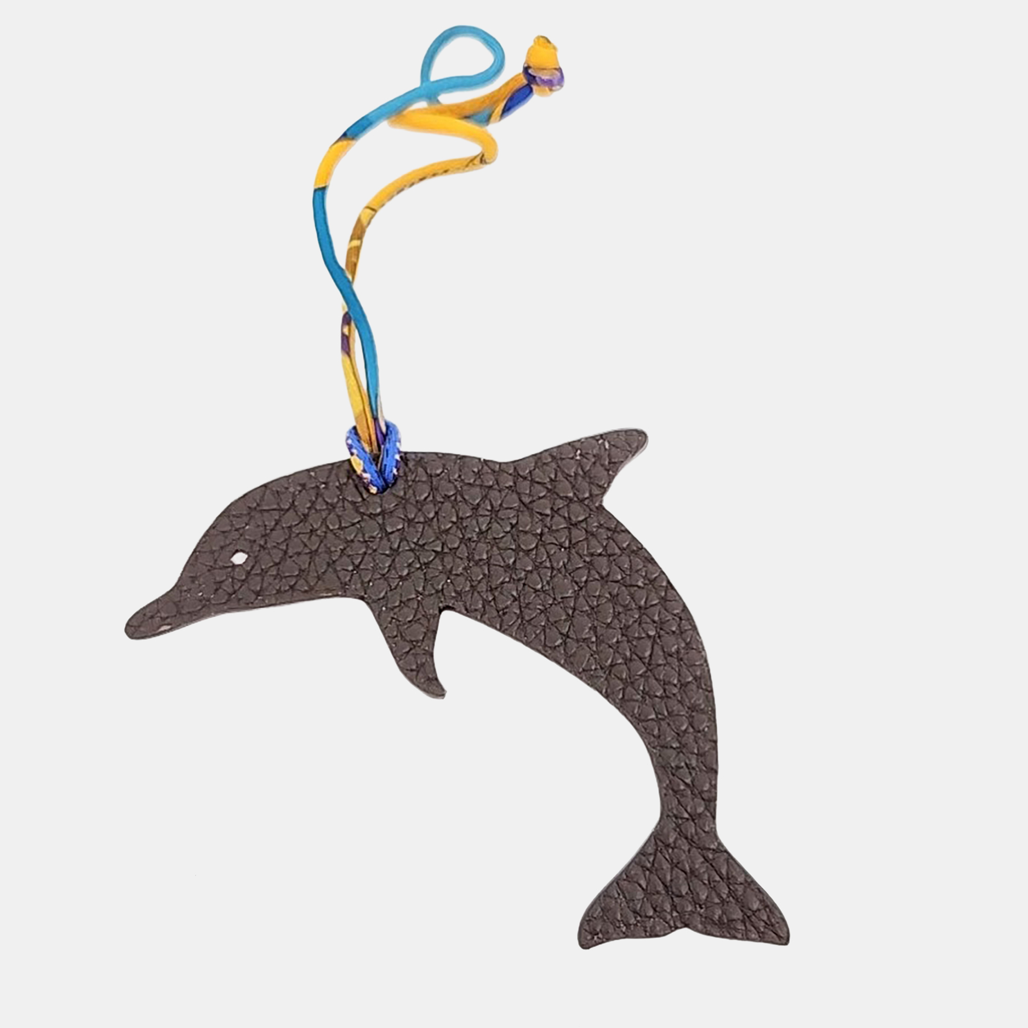 

Hermes Petit H (Petit Hache) Dolphin Bag Charm, Brown
