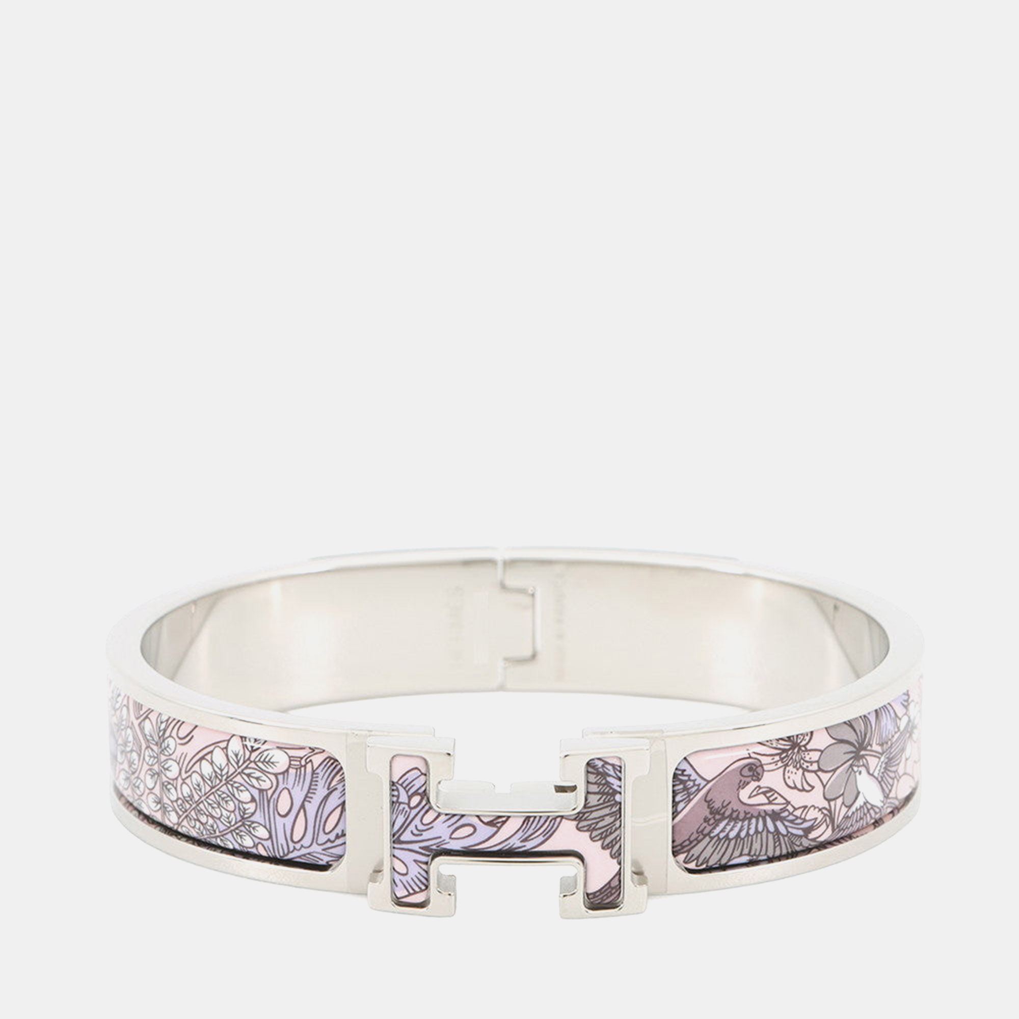 

Hermes Clich Sous Un Battement D'Ailes Size  Purple Metal Patent Leather