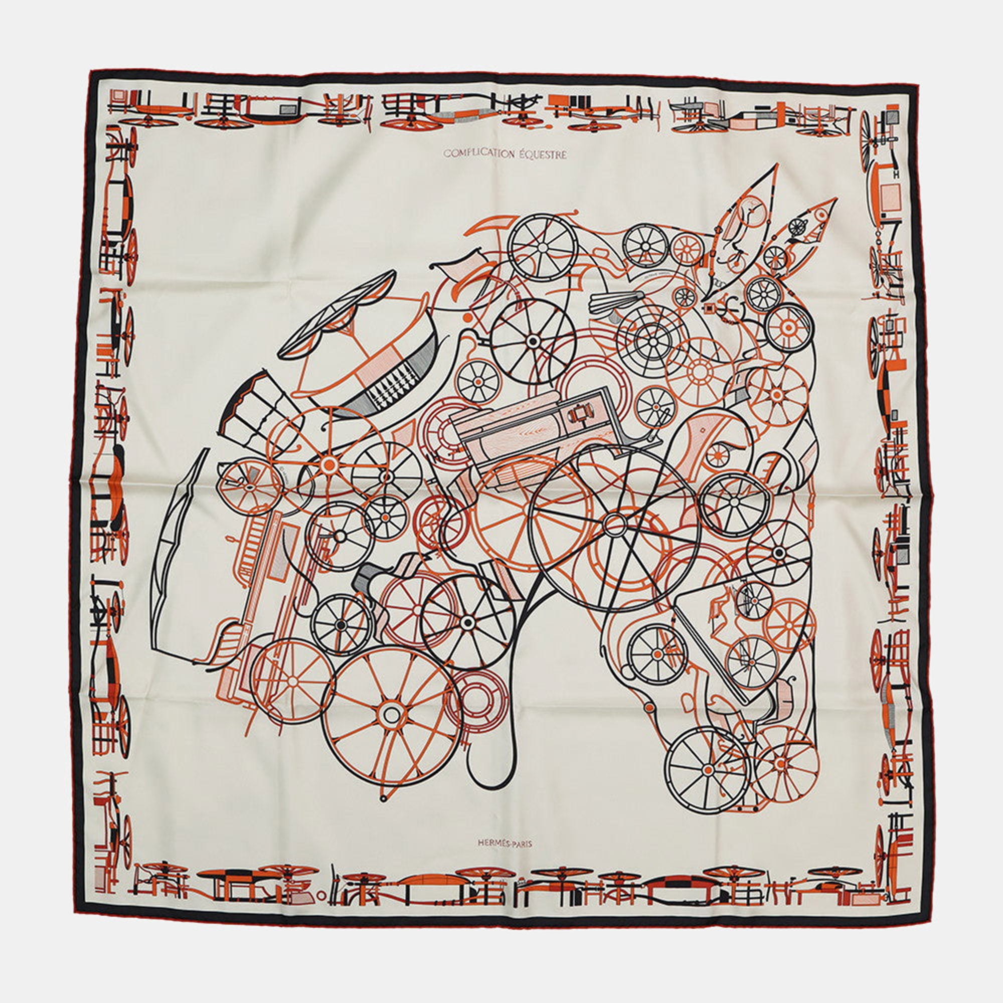 

Hermes Carre Complication Equestre Size, Multicolor