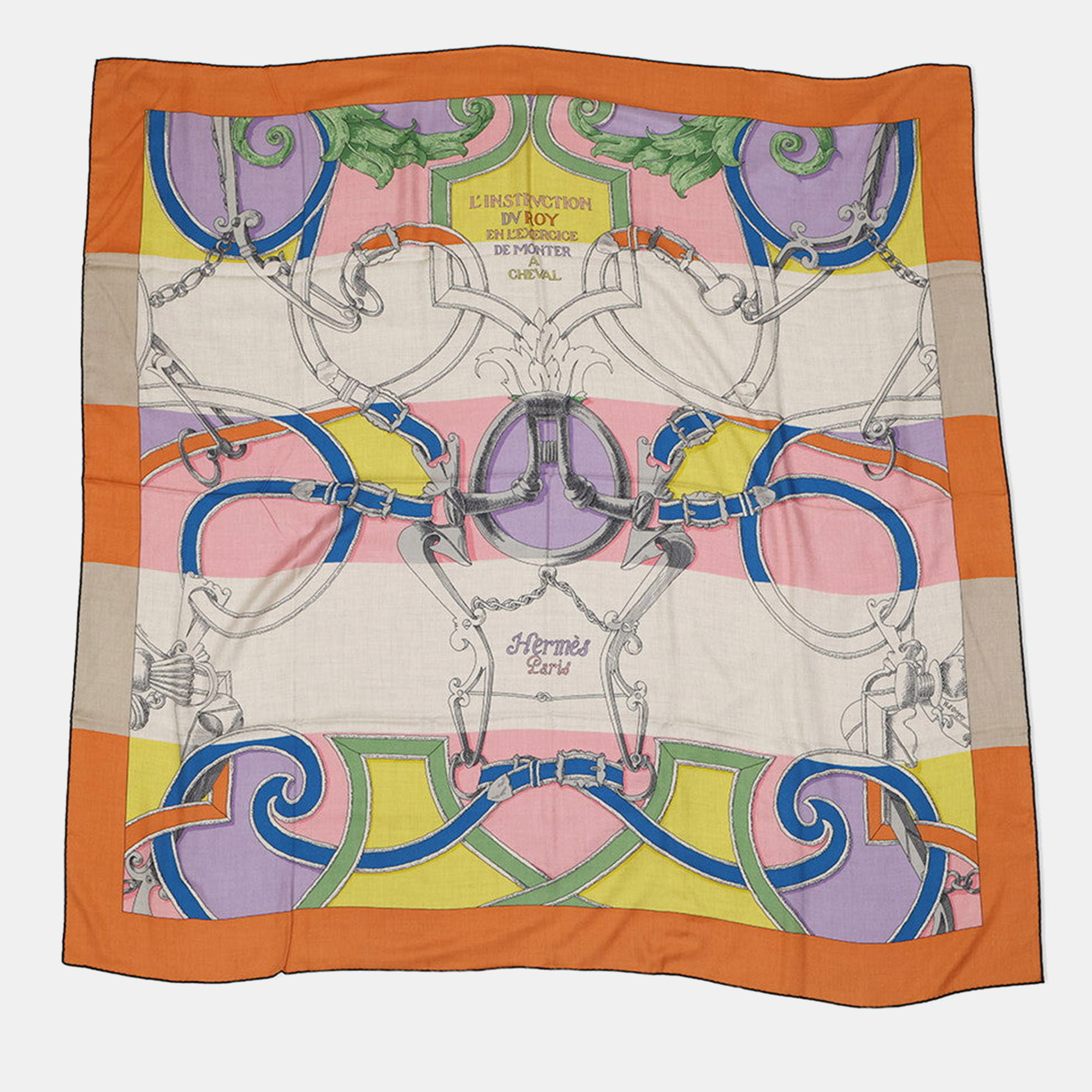 

Hermes Carre Jean L'Instruction Duroy Imperial Studies Size, Multicolor