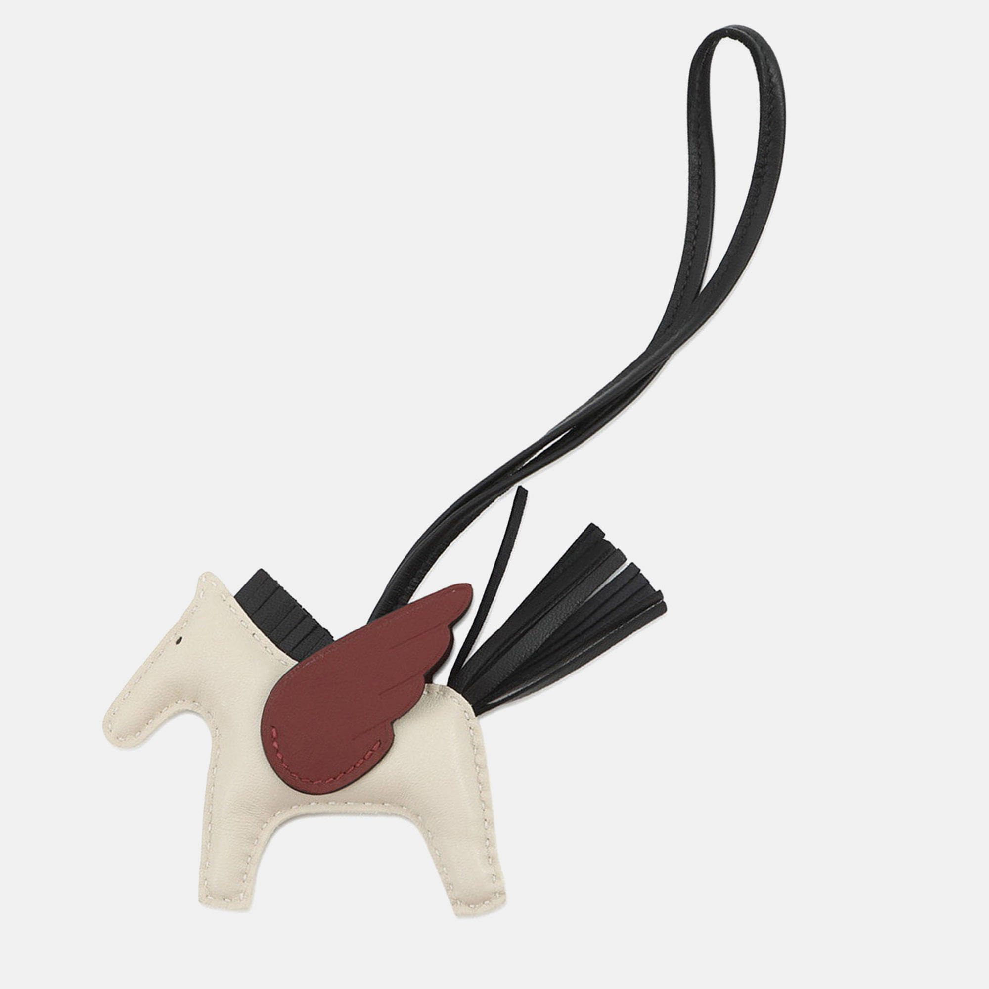 

Hermes Rodeo Pegasus Craie/Black/Rouge H Lambskin Size Pm, Multicolor