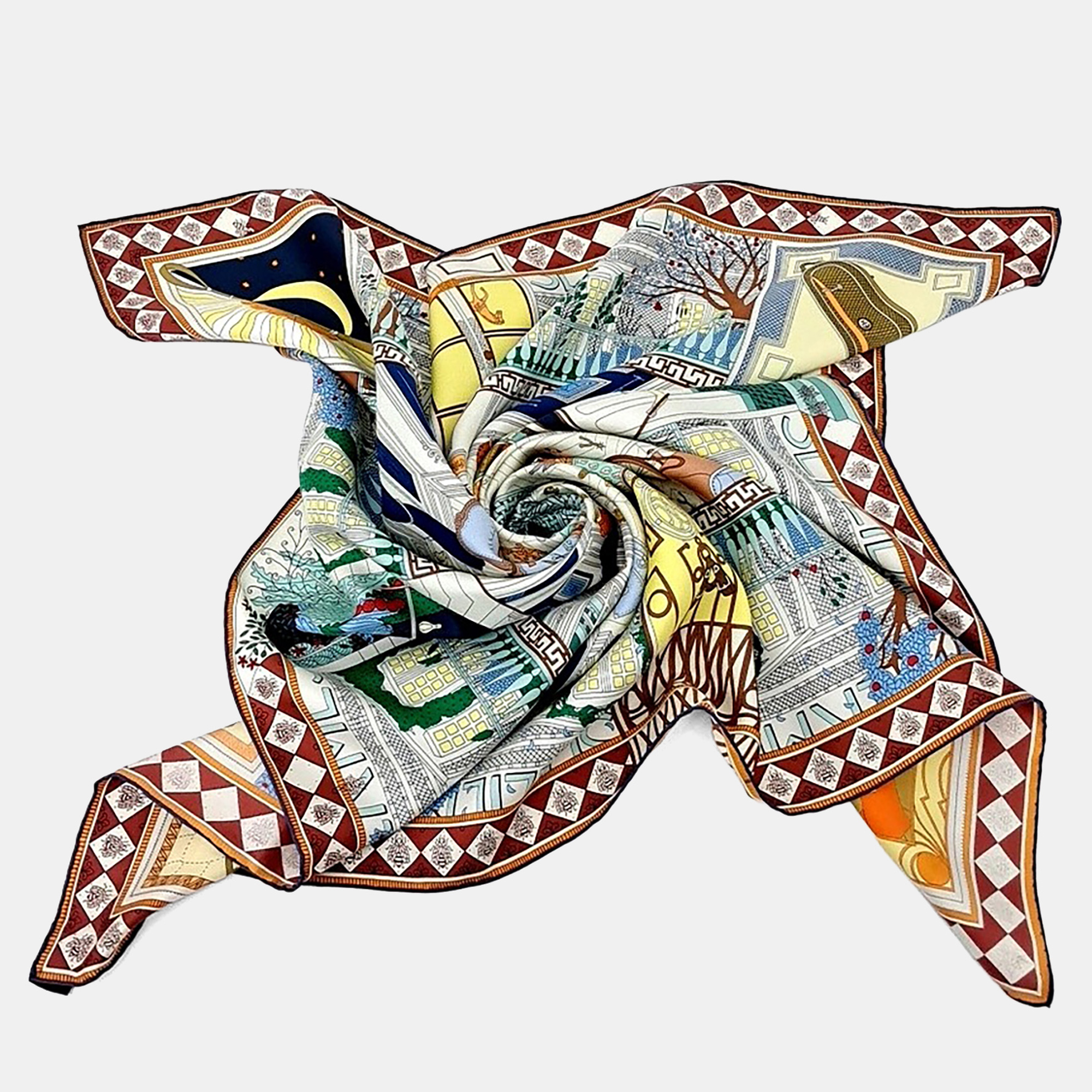 

Hermes Multicolor silk scarf