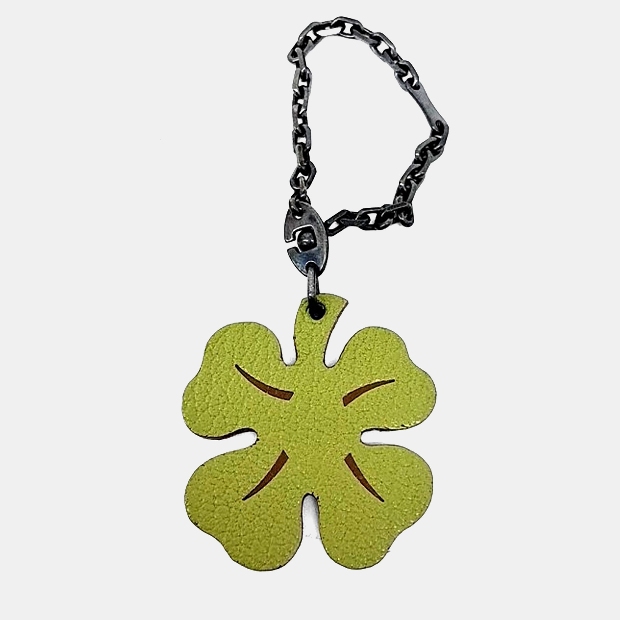 

Hermes Clover Keyring and Bag Charm, Green