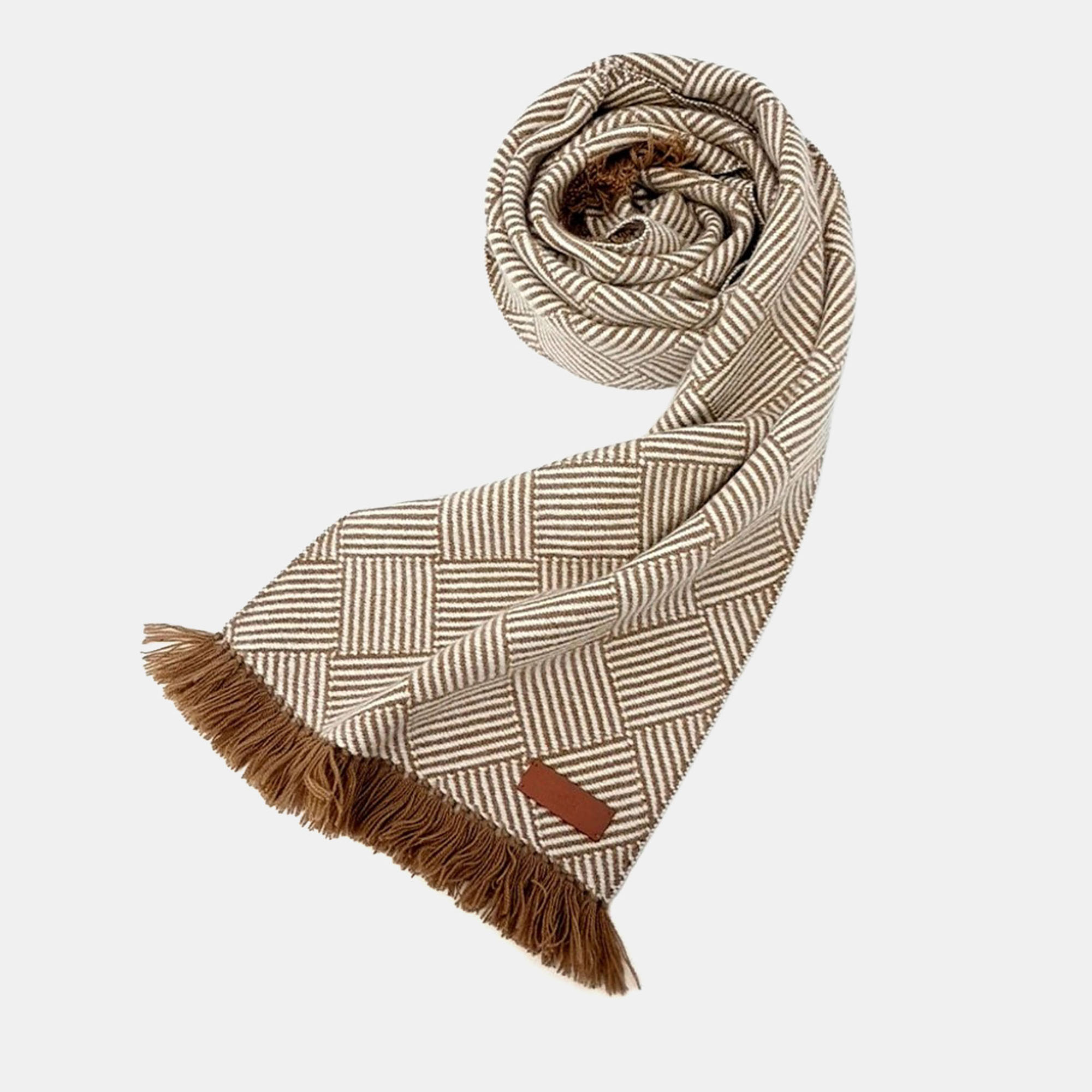 

Hermes Brown Cashmere Muffler