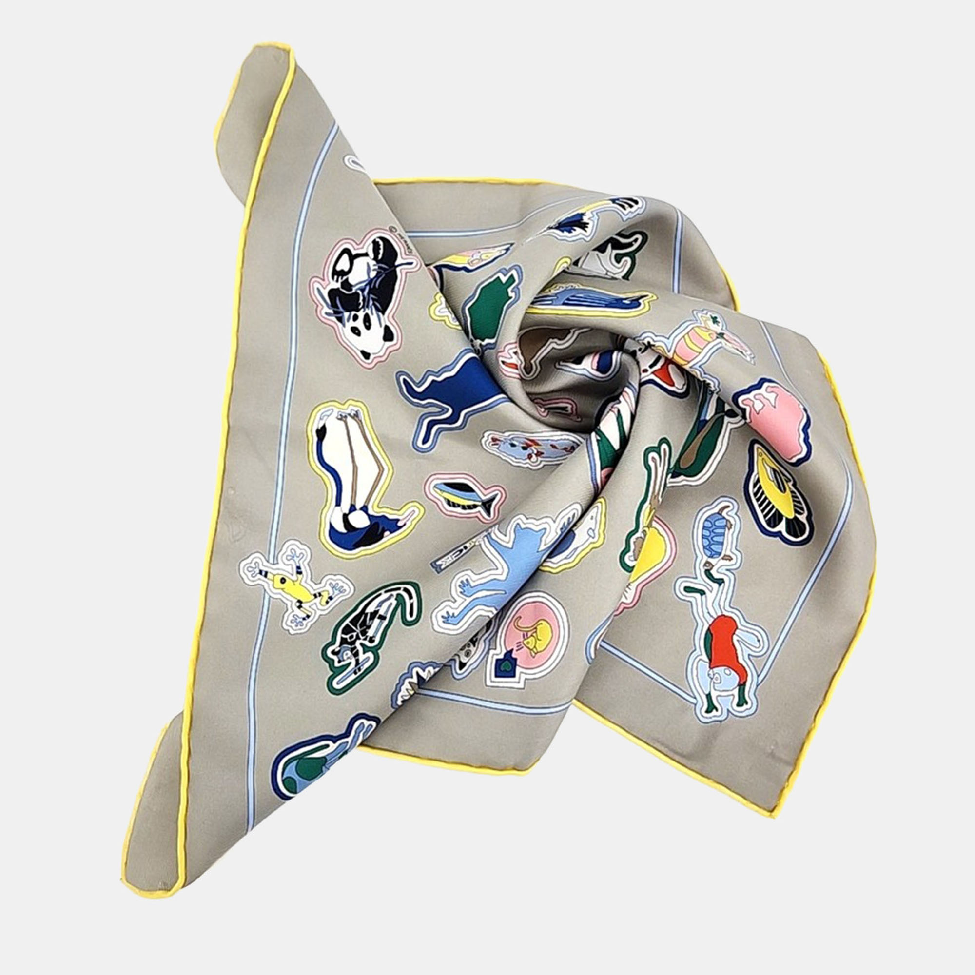 

Hermes Petite Multicolor Silk Scarf