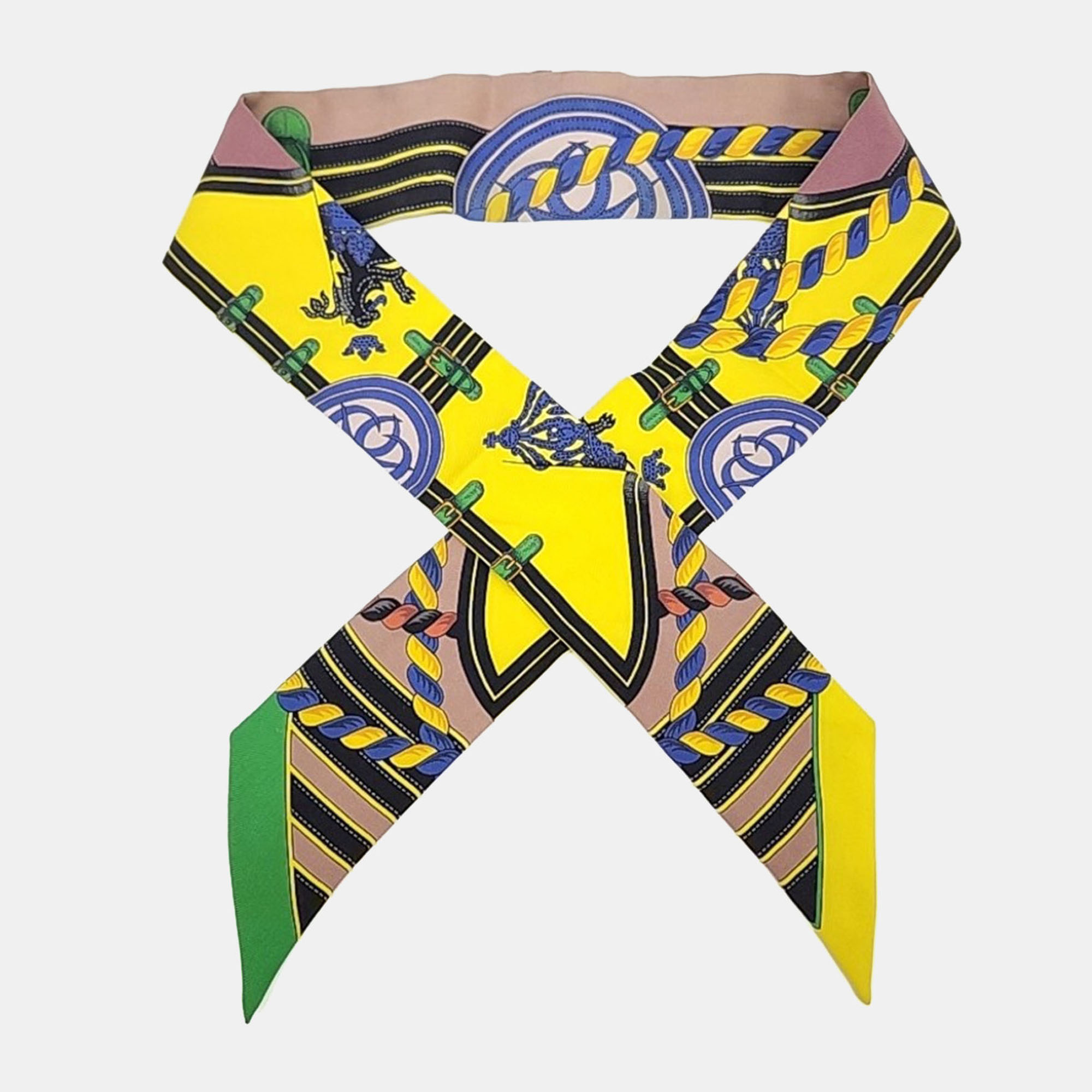 

Hermes Twilly Multicolor Silk Scarf