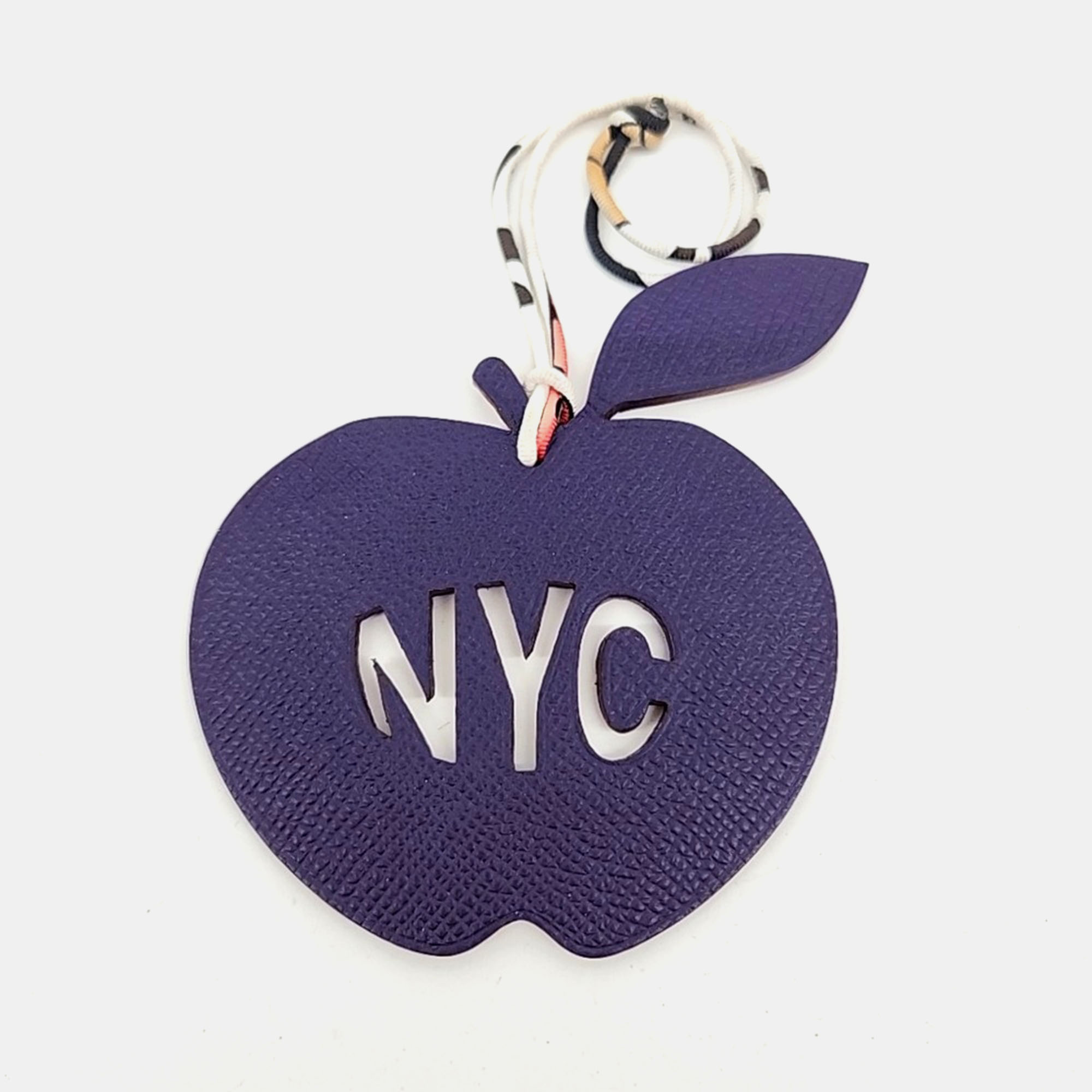 

Hermes Petit H Petit Hache Purple Leather Bag Charm