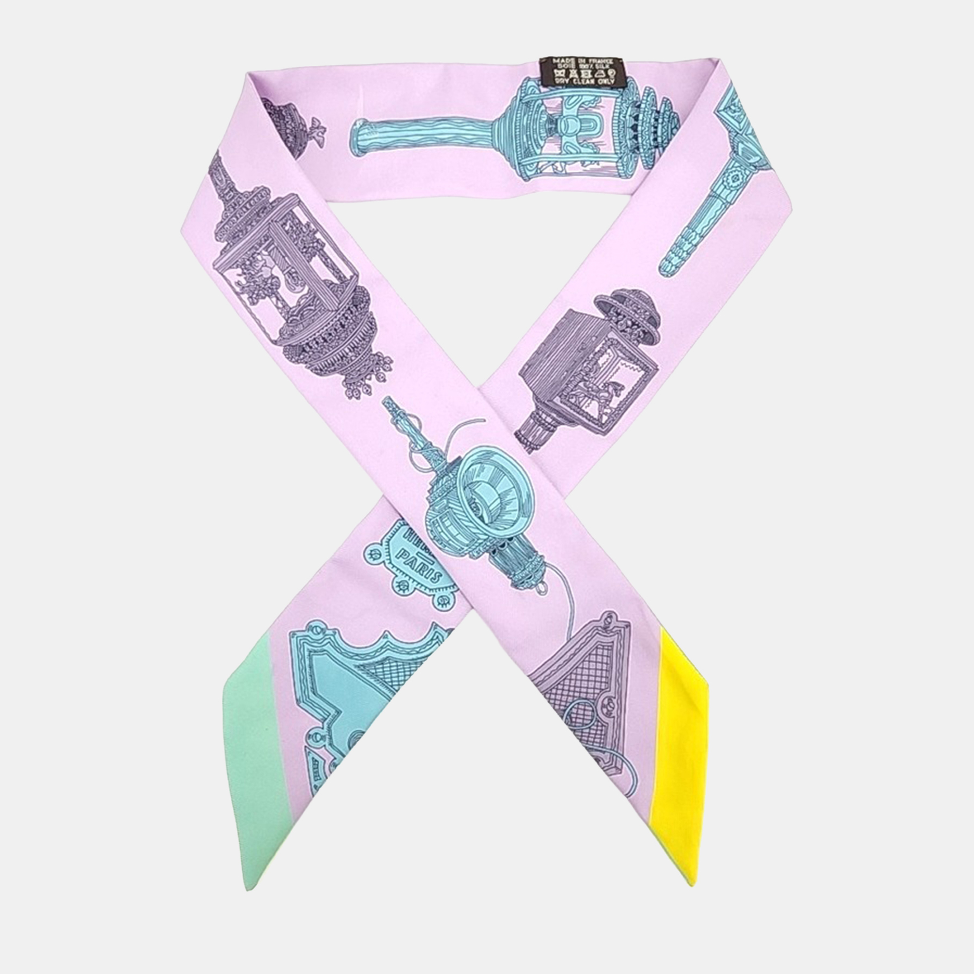 

Hermes Twilly Multicolor Silk Scarf