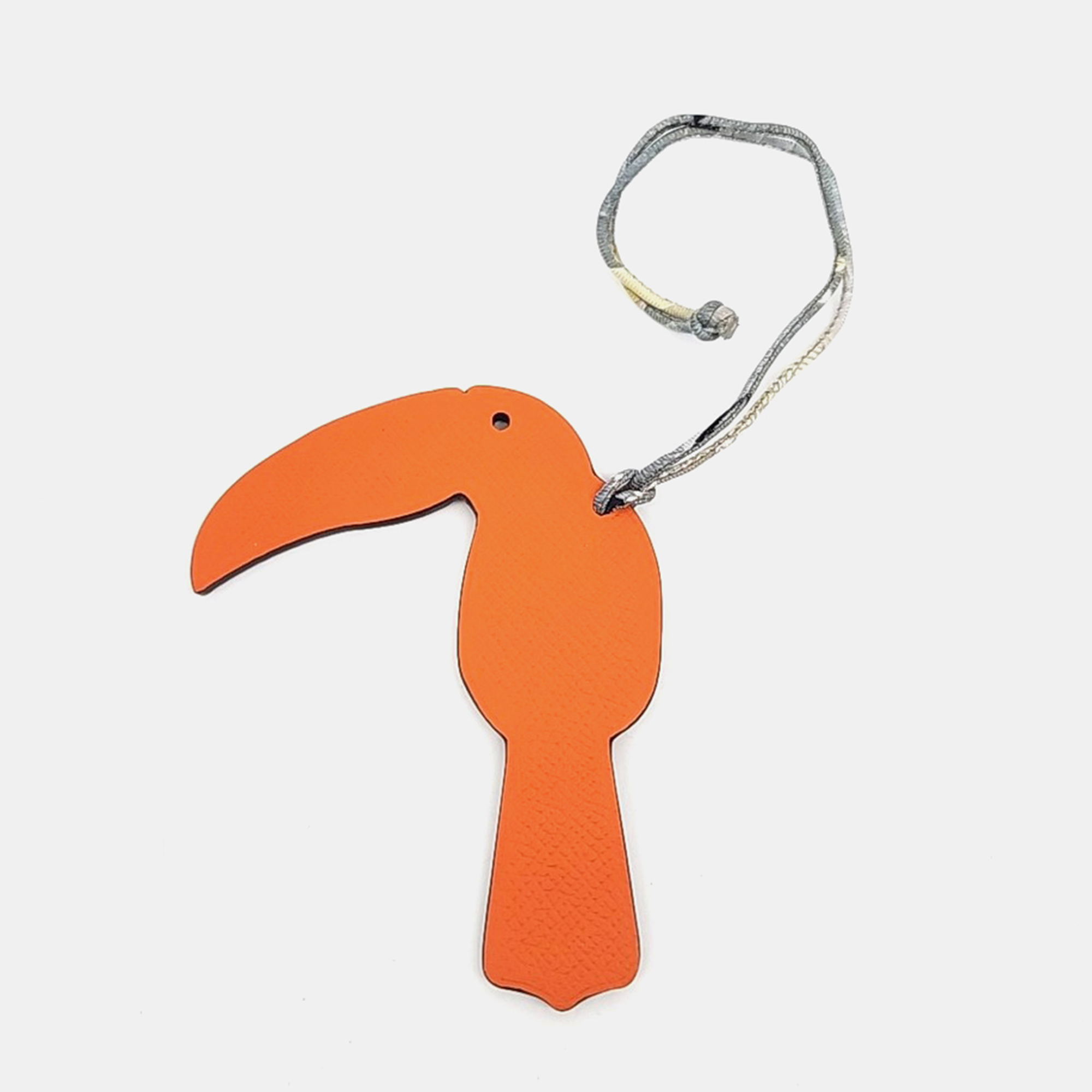 

Hermes Petit H Petit Hache Orange Leather Bag Charm