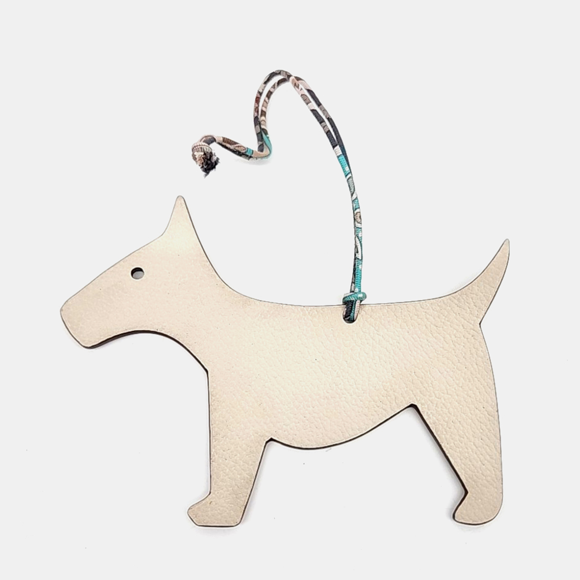 

Hermes Petit H Petit Hache Beige Leather Bag Charm