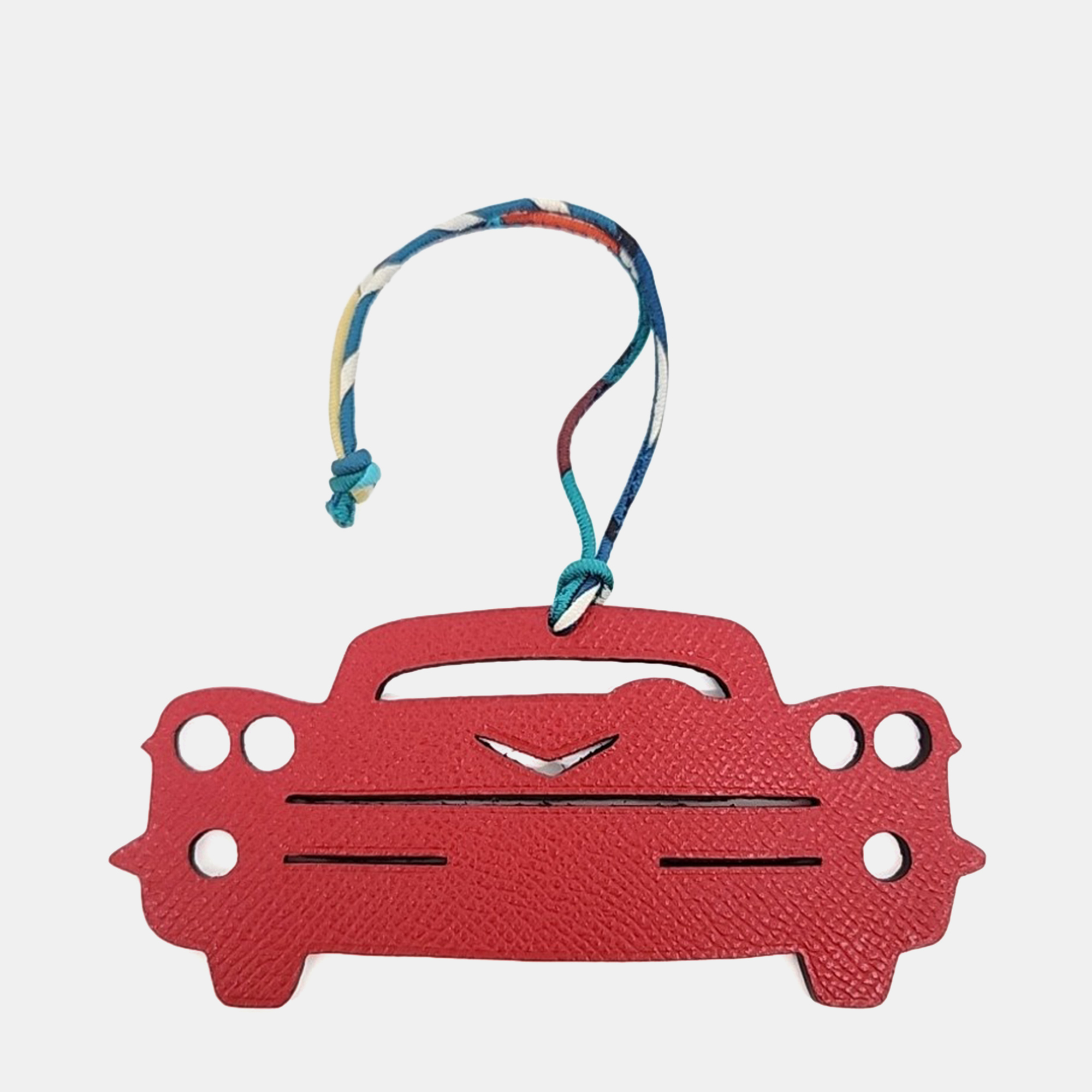 

Hermes Petit H Petit Hache Red Leather Car Bag Charm