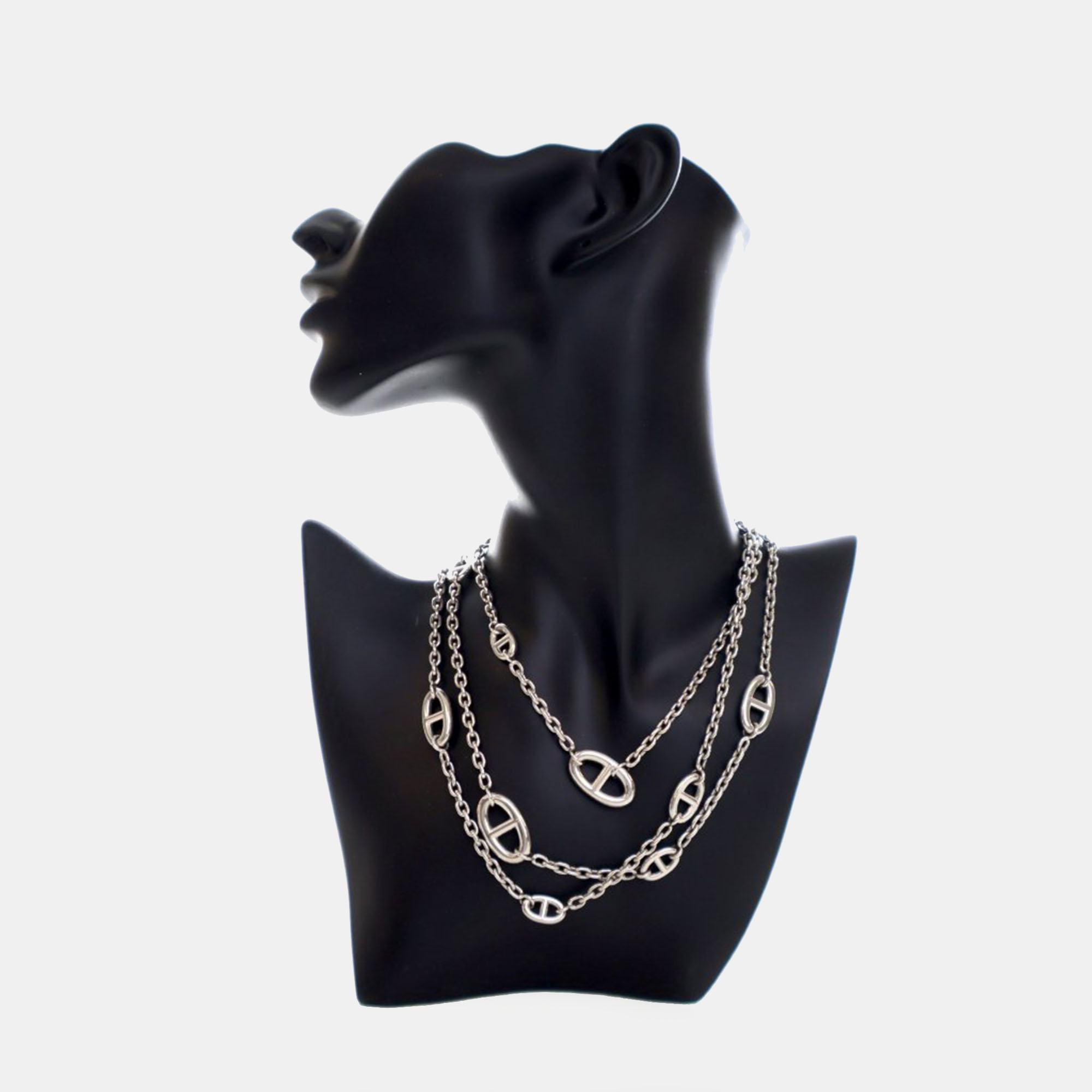 

Hermes Farandole Sterling Silver Necklace 120