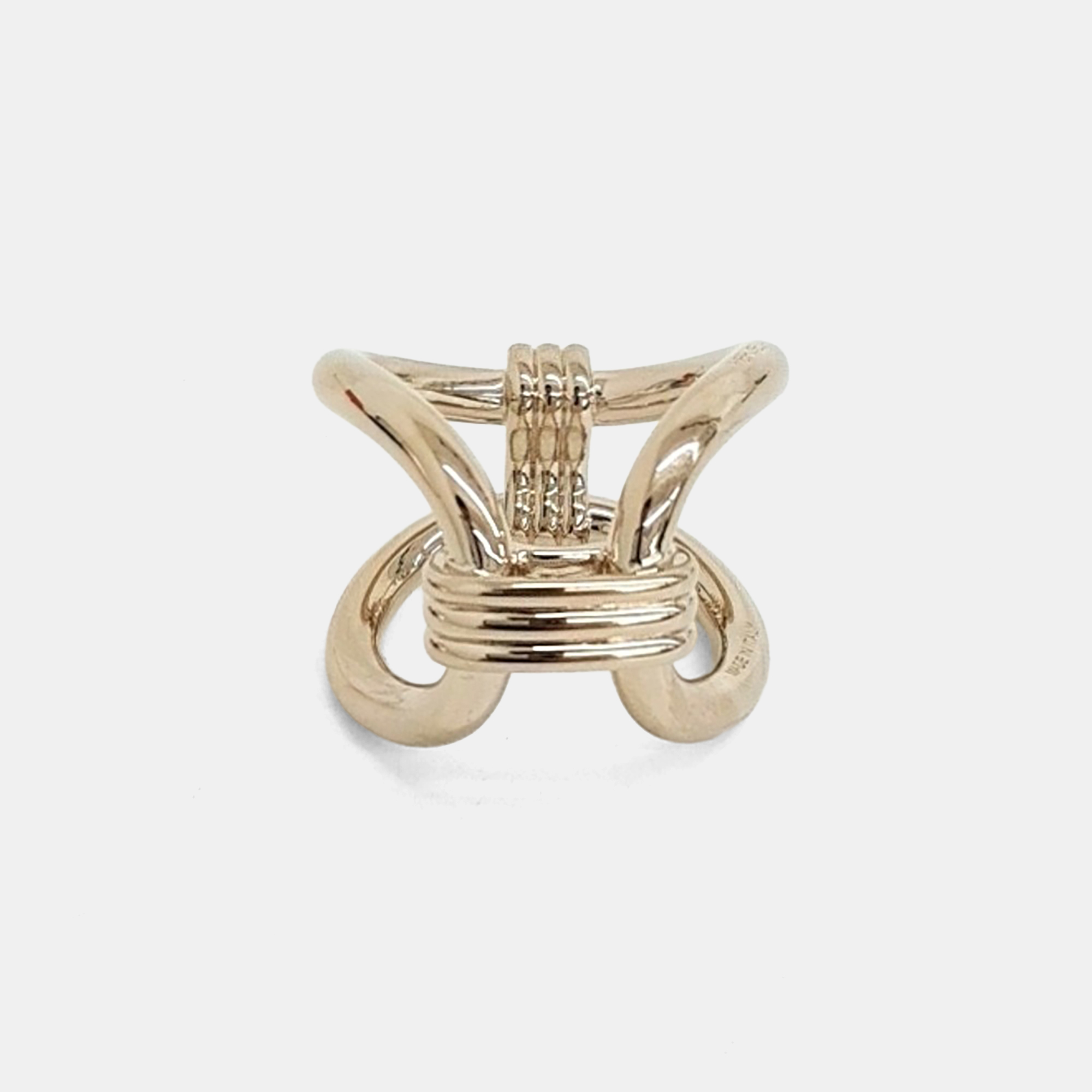 

Hermes Metal scarf ring, Gold