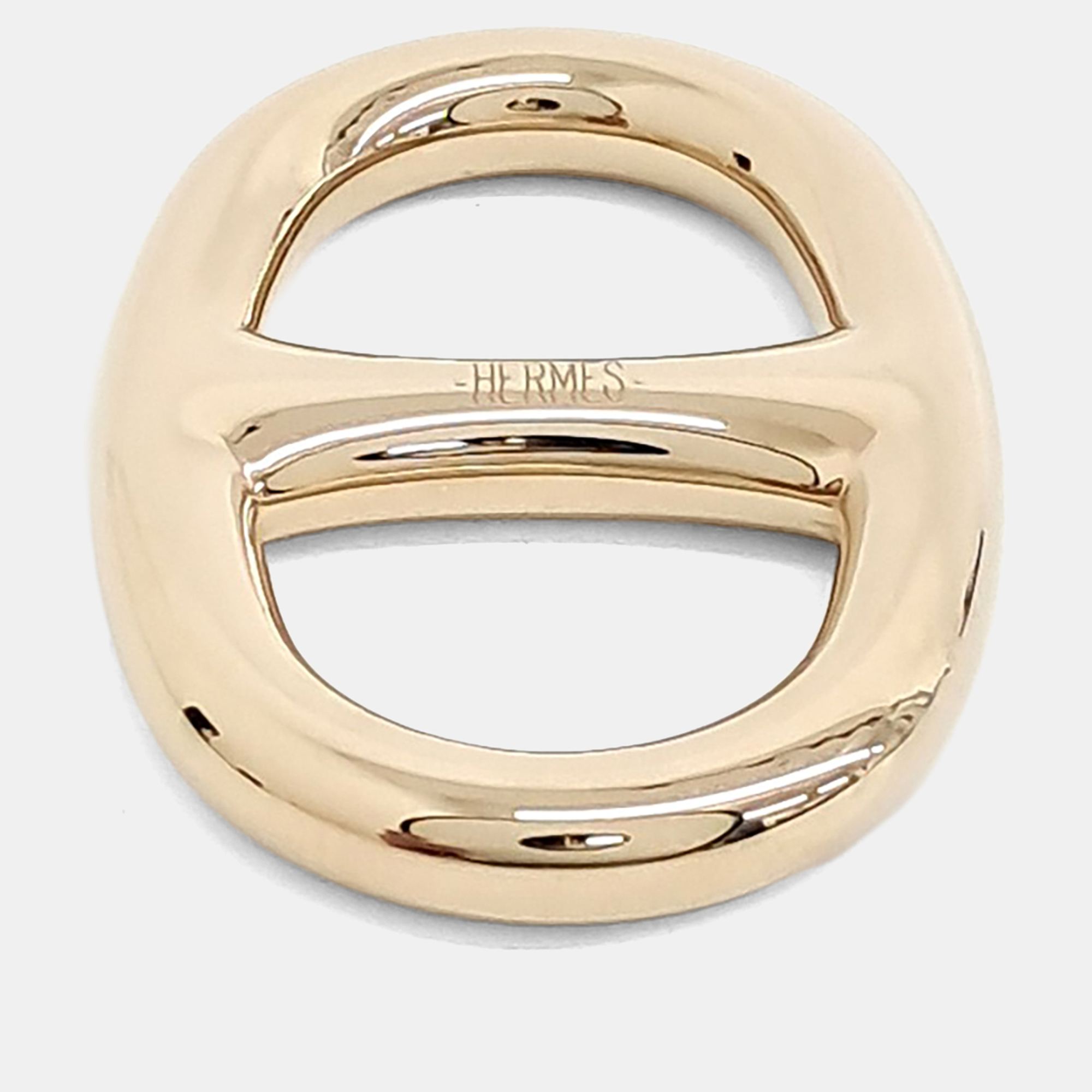 

Hermes Gold Scarf Ring