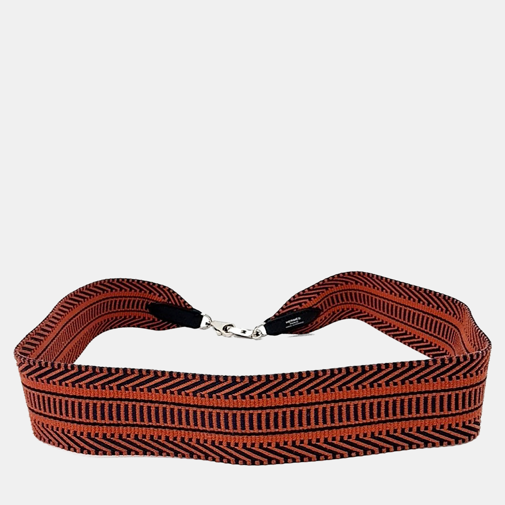 

Hermes Orange Fabric Strap