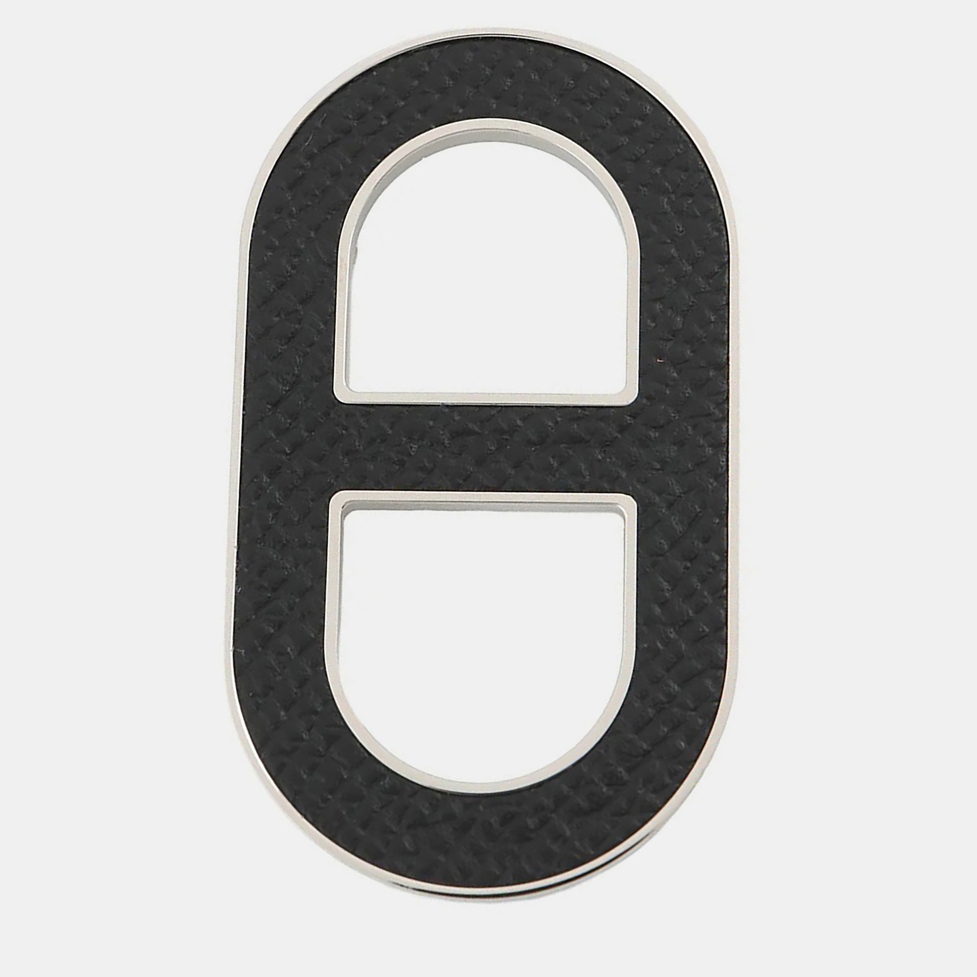 

Hermes Chaine D'Ancre Brooch Black Epsom Metal