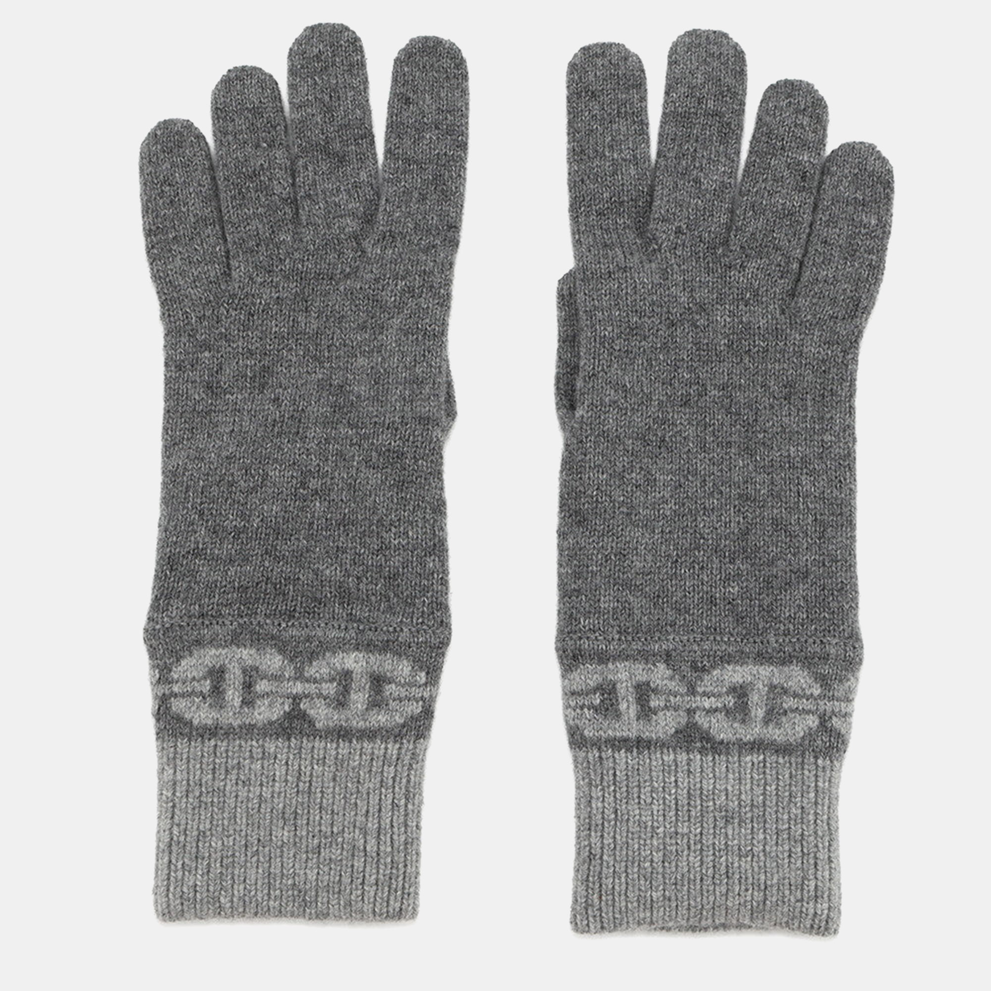 

Hermes Glove Heaven Size  Charbon/Flannel, Grey