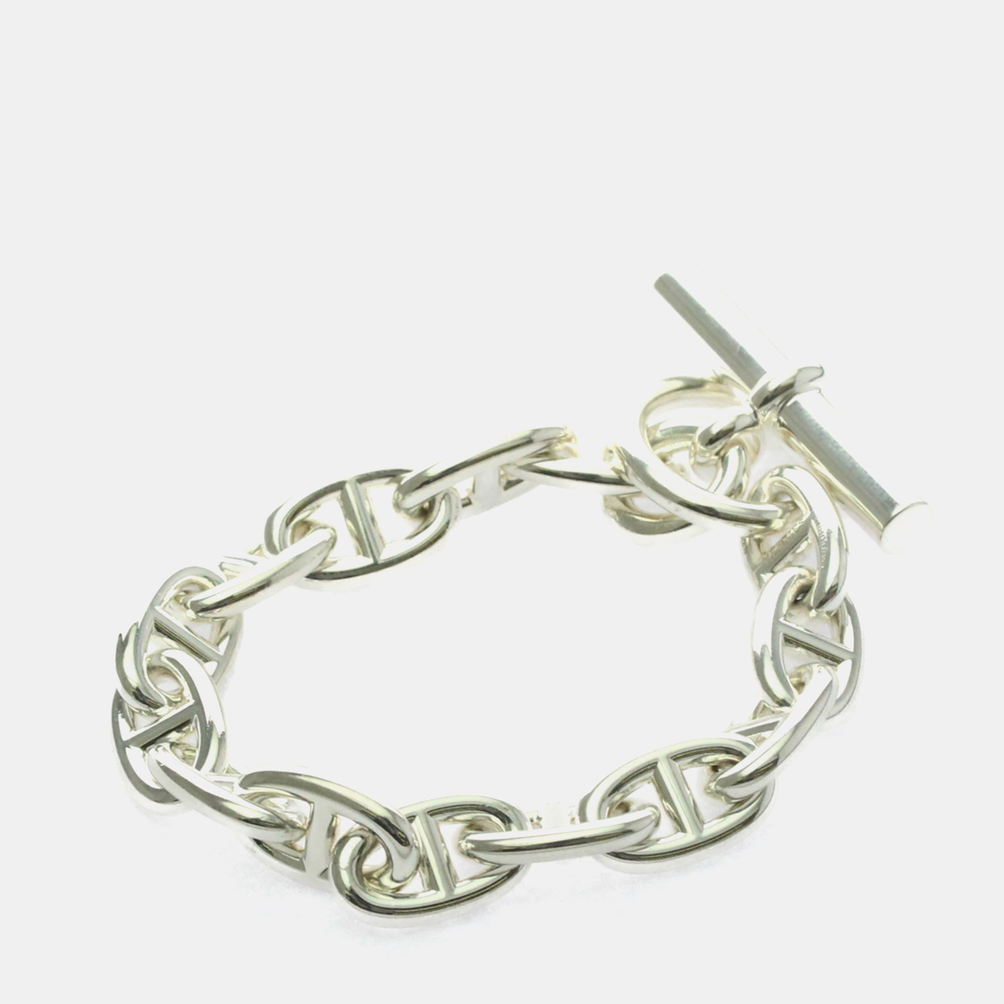 

Hermes Chaine D'Ancre MM Sterling Silver Bracelet