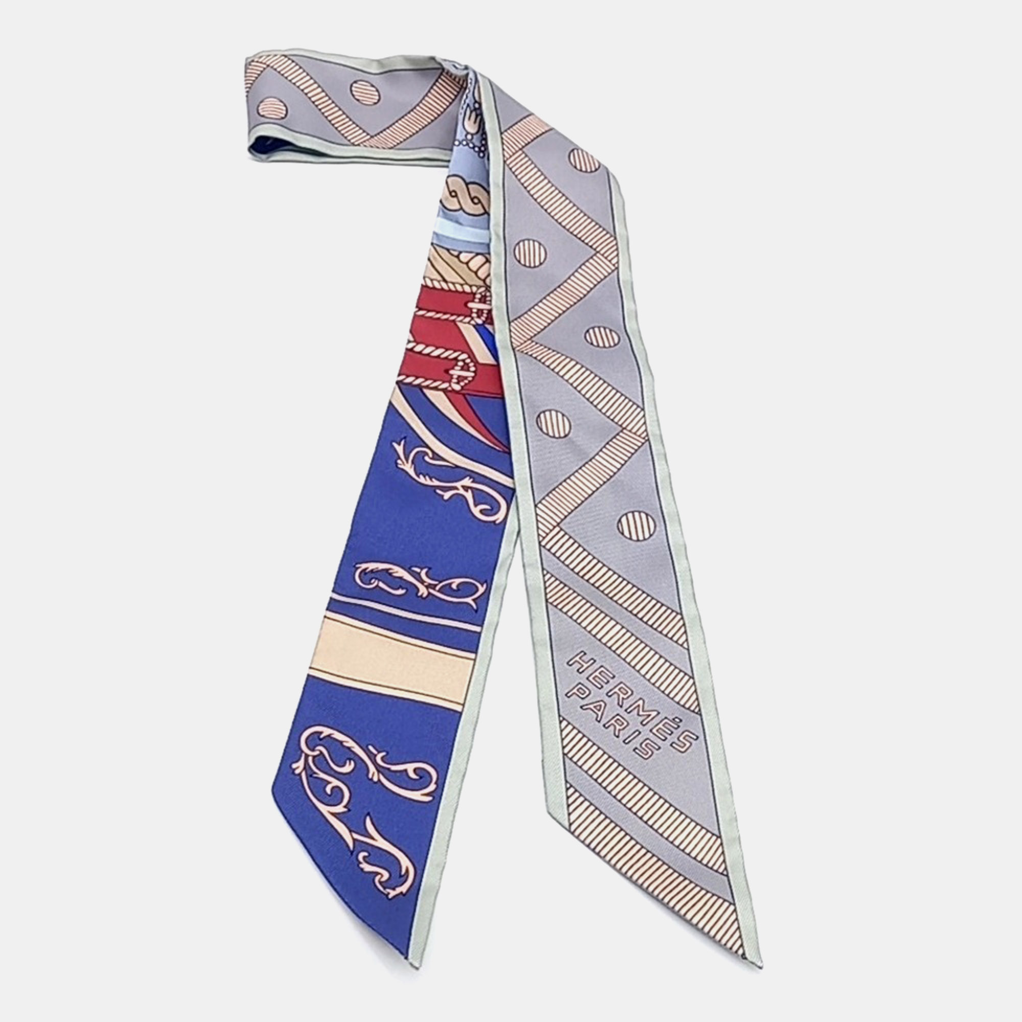 

Hermes Silk Multicolor Twilly Scarf