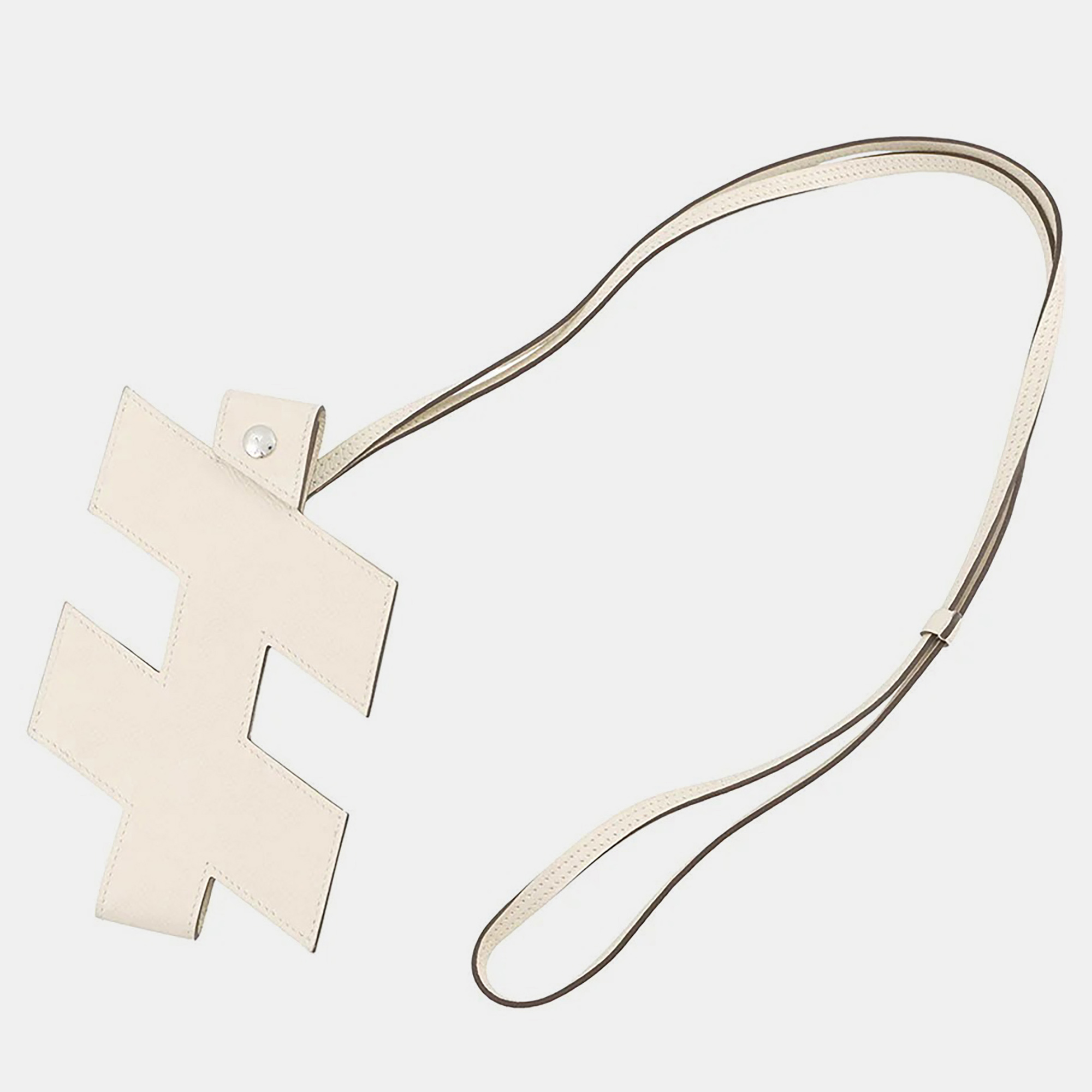 

Hermes H Tag Smartphone Case Phone Holder Nata Epsom, White