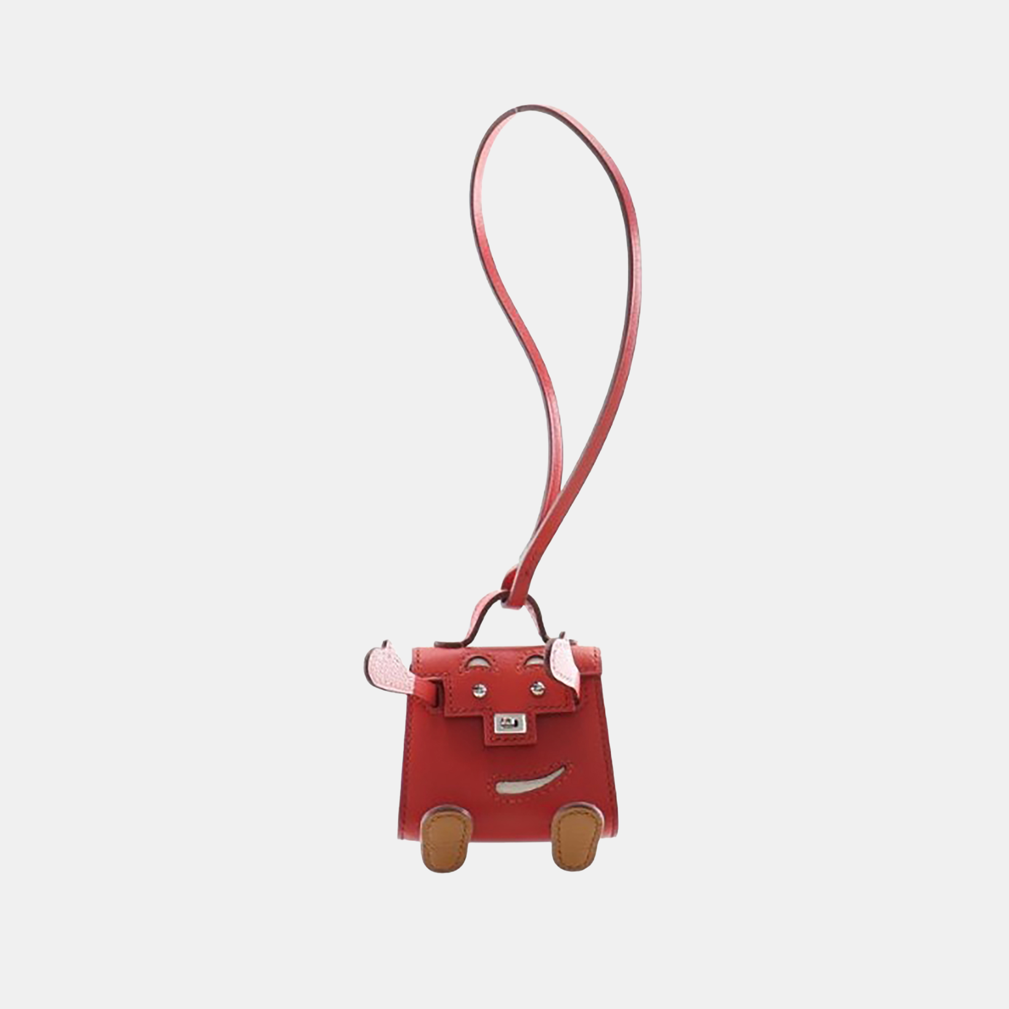

Hermes Sanguine Sombreno Mini Kelly Quelle Idole Bag Charm, Red