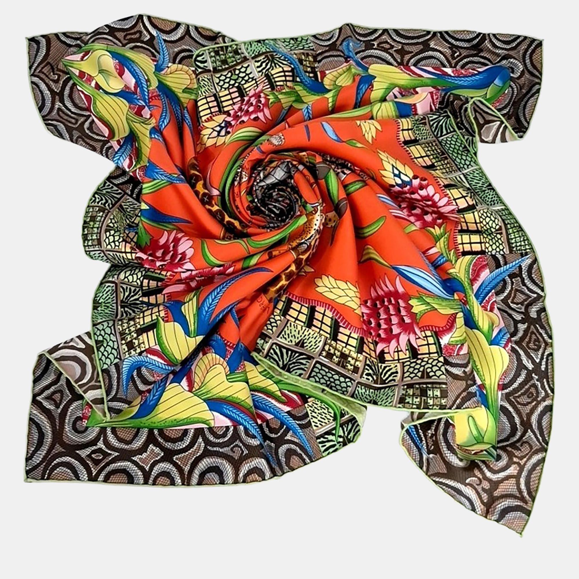 

Hermes Silk Multicolor Scarf