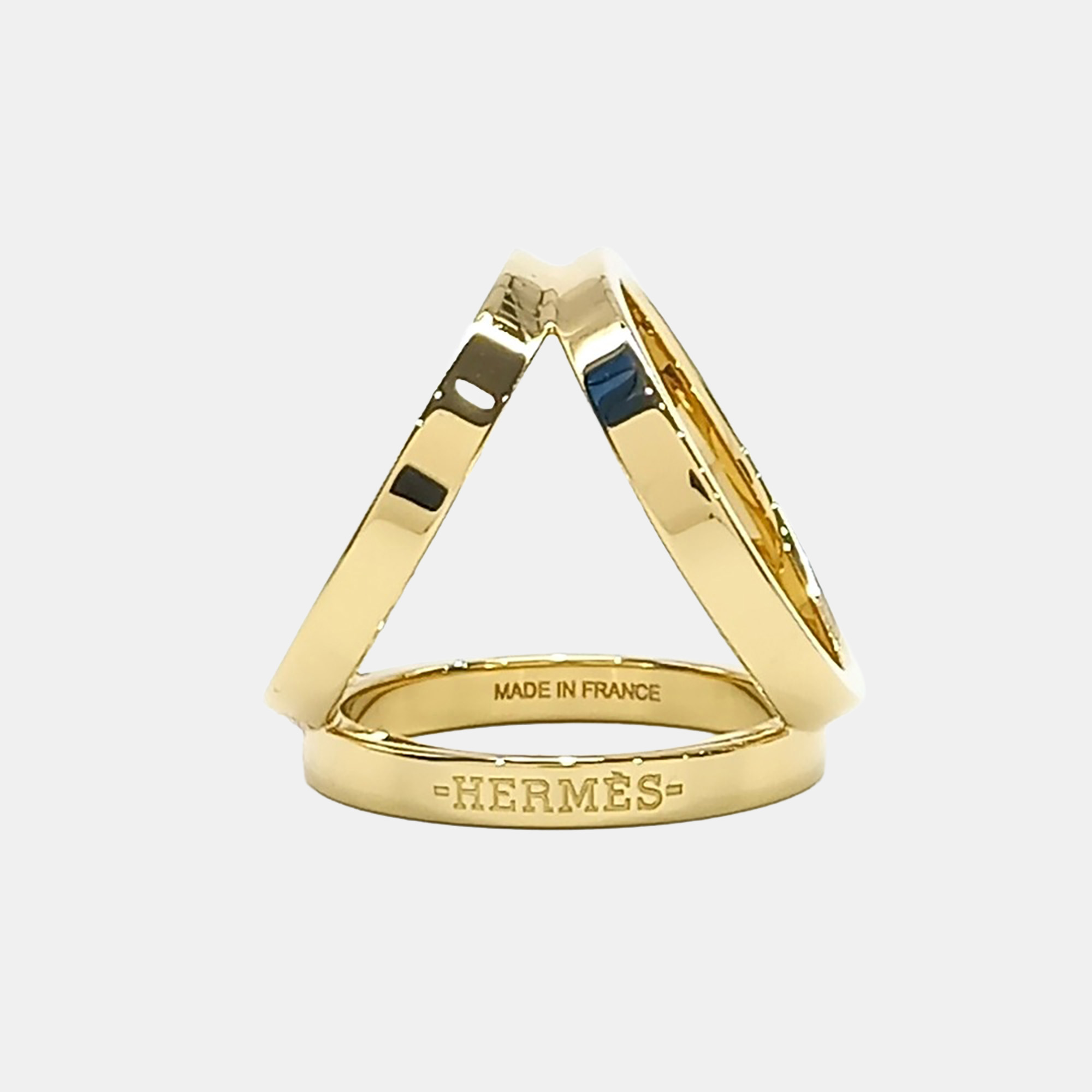 

Hermes Gold Tone Metal Scarf Ring