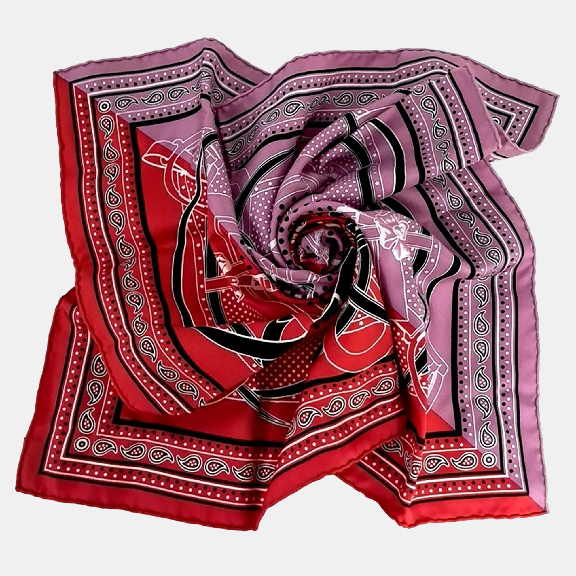

Hermes Multicolor Silk Scarf