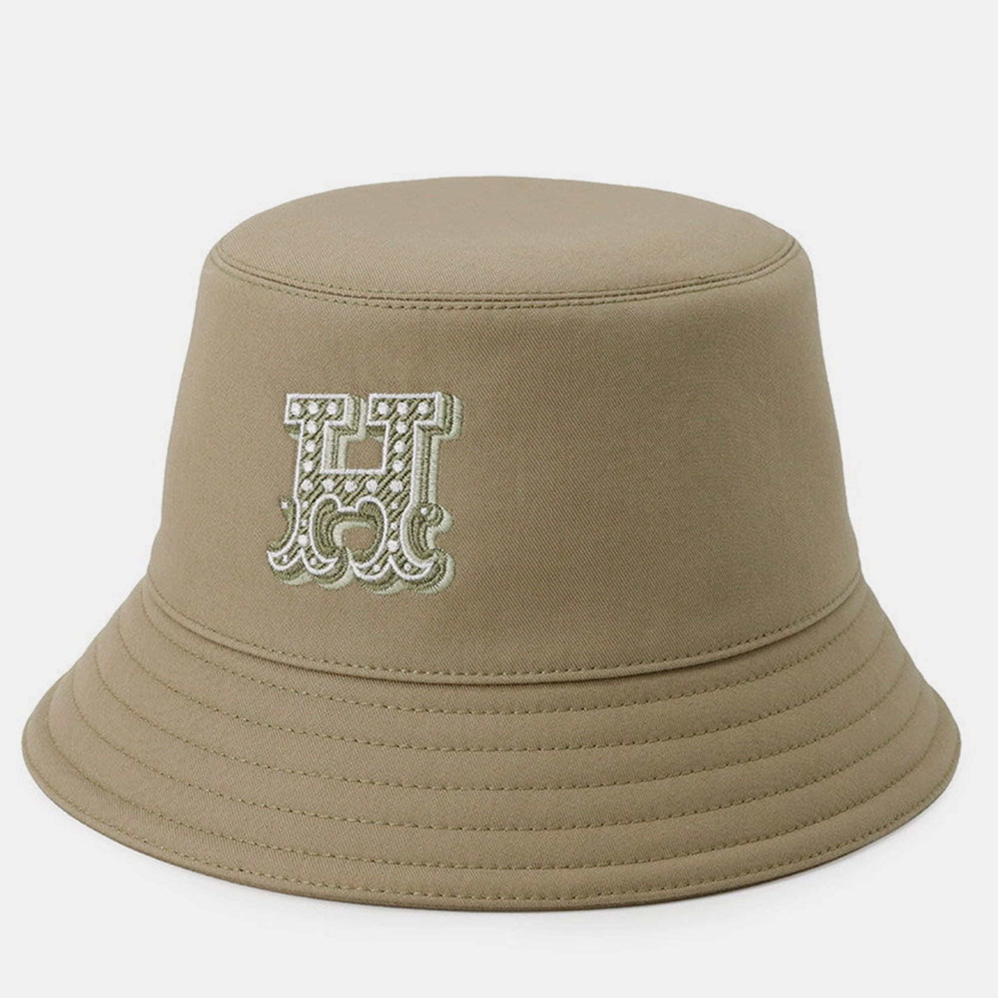 

Hermes Hat Embroidery Size, Beige
