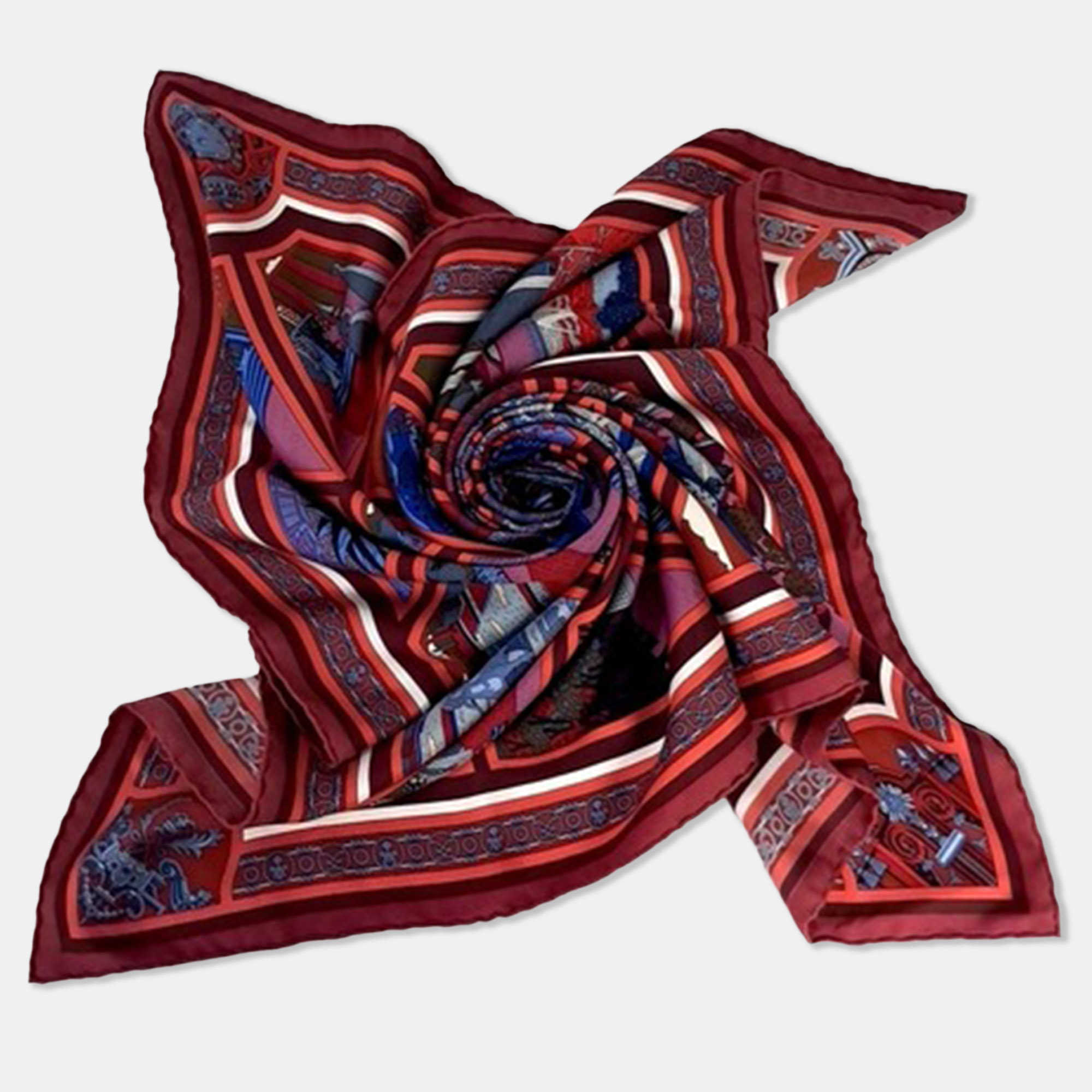 

Hermès silk multicolor scarf