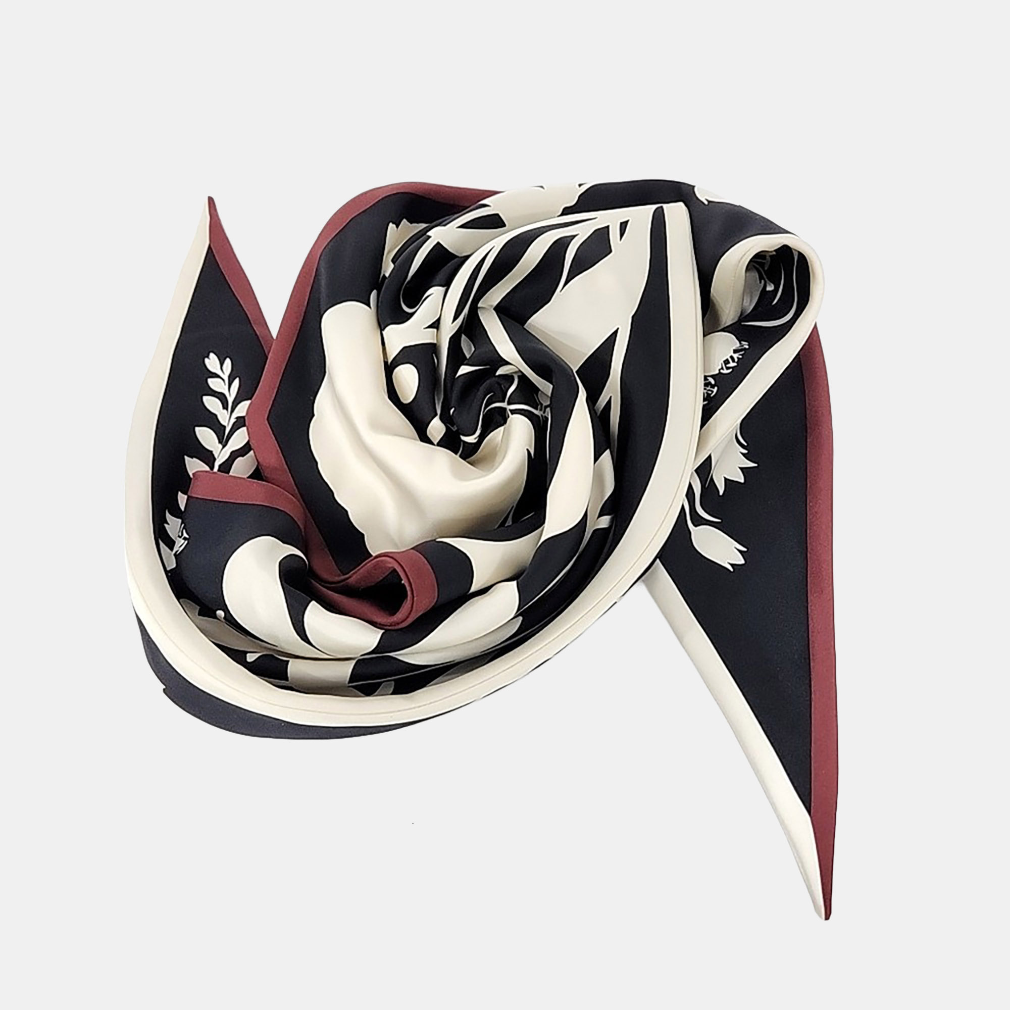 

Hermès Lozange scarf, Black