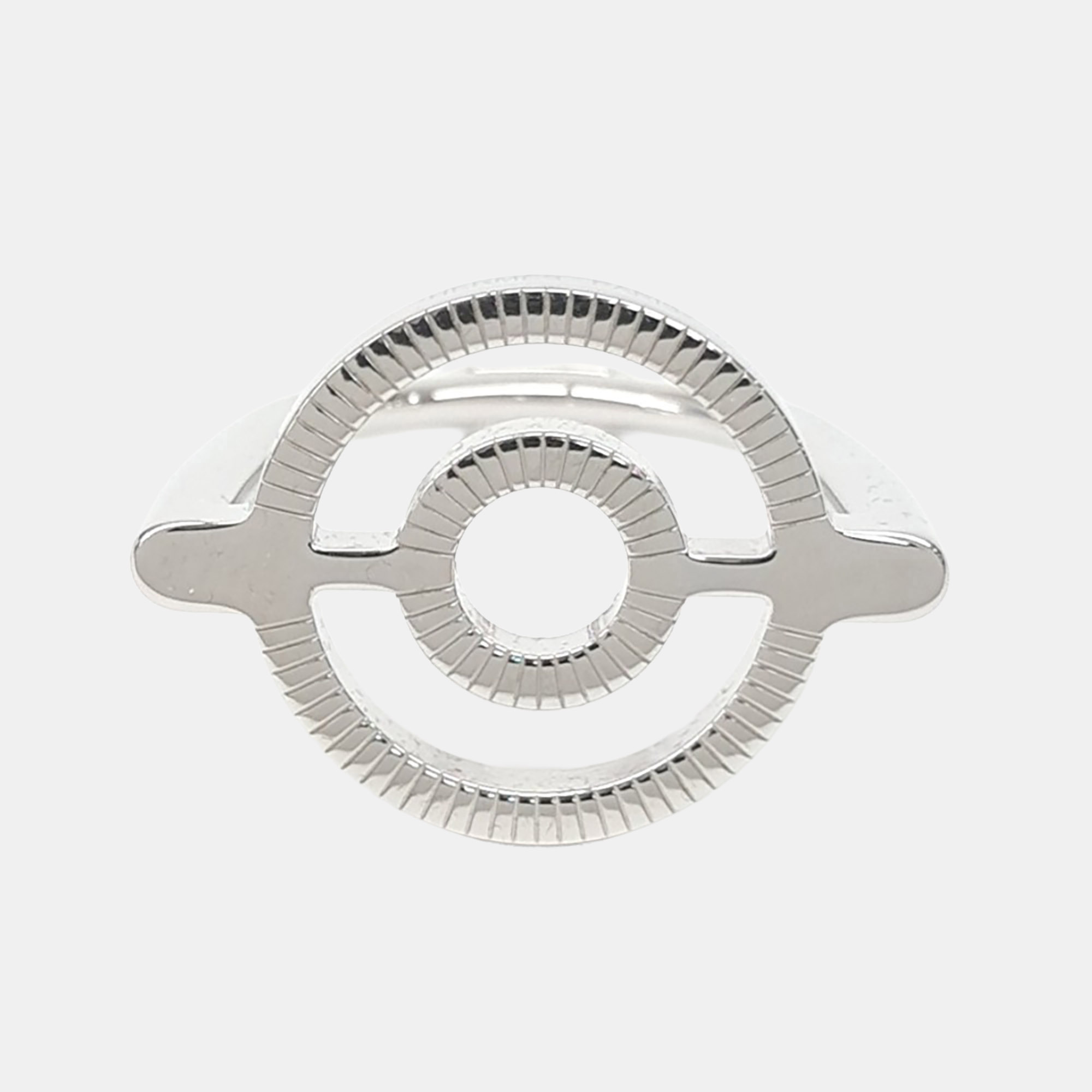 

Hermès metal scarf ring, Silver