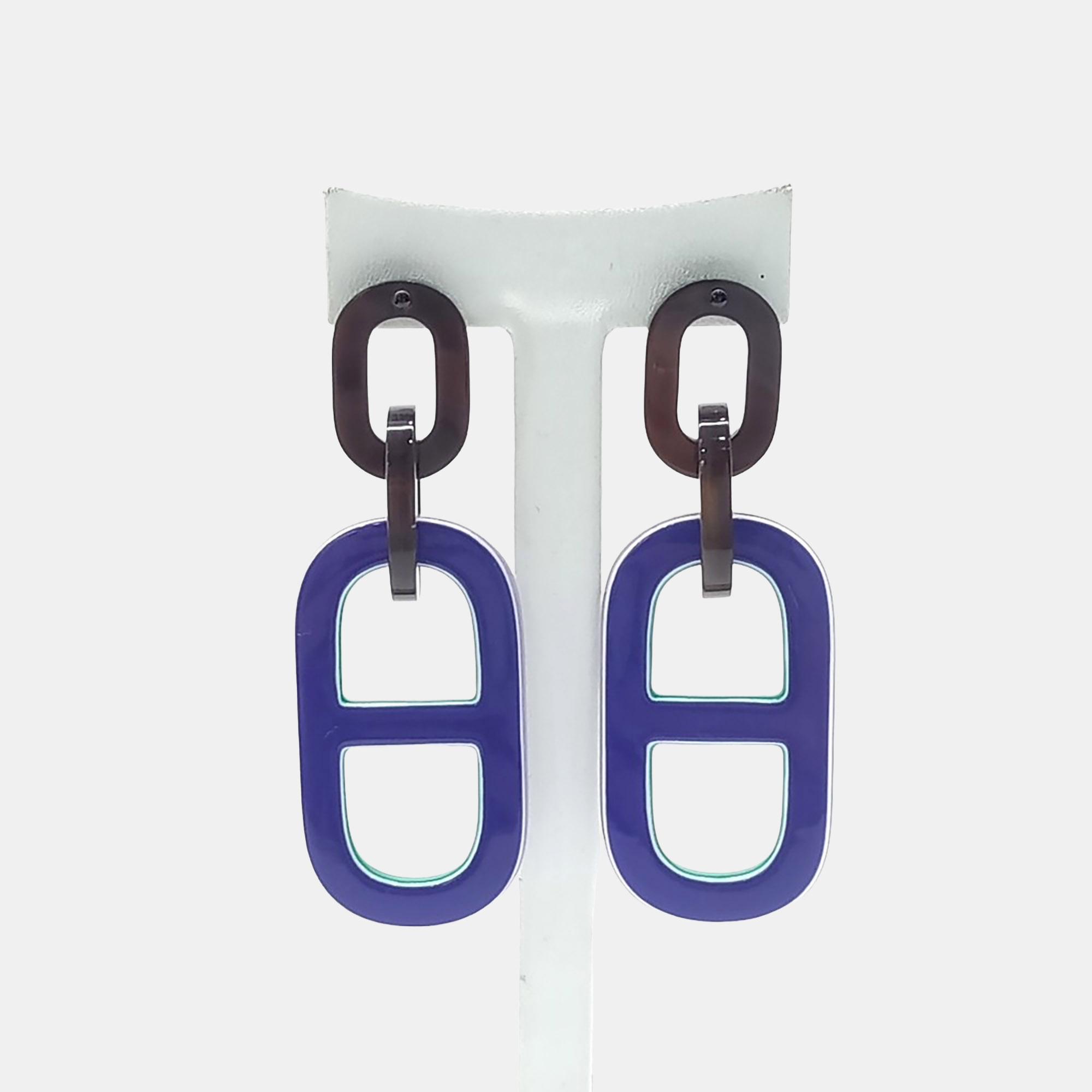 

Hermès horn earrings, Multicolor
