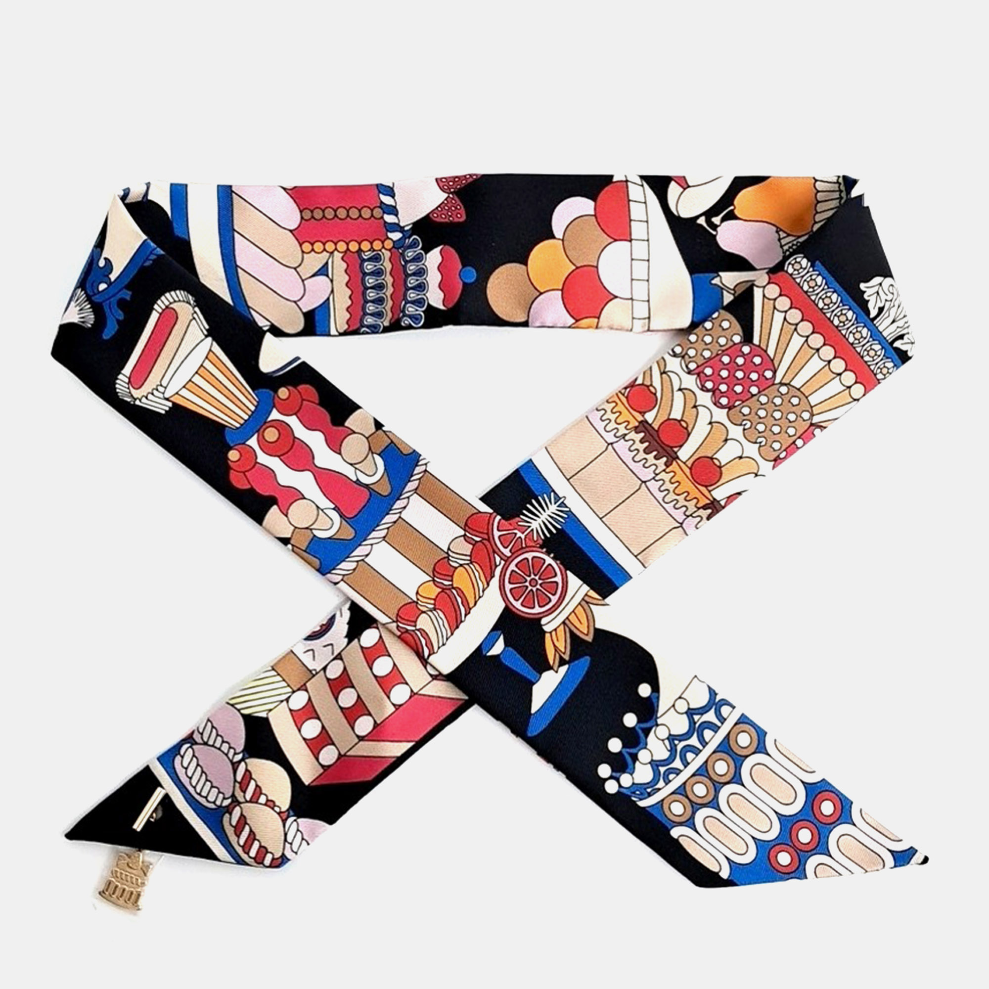 

Hermès La Patisserie Français Charm Twilly, Multicolor