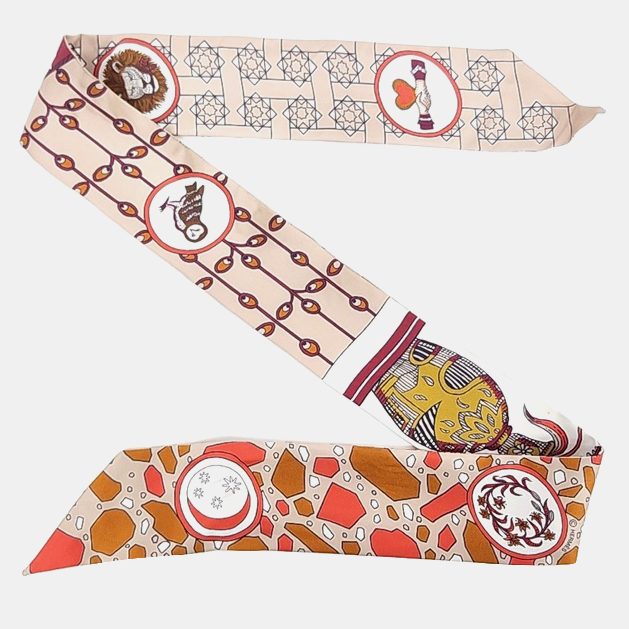 

Hermes Silk Multicolor Twilly